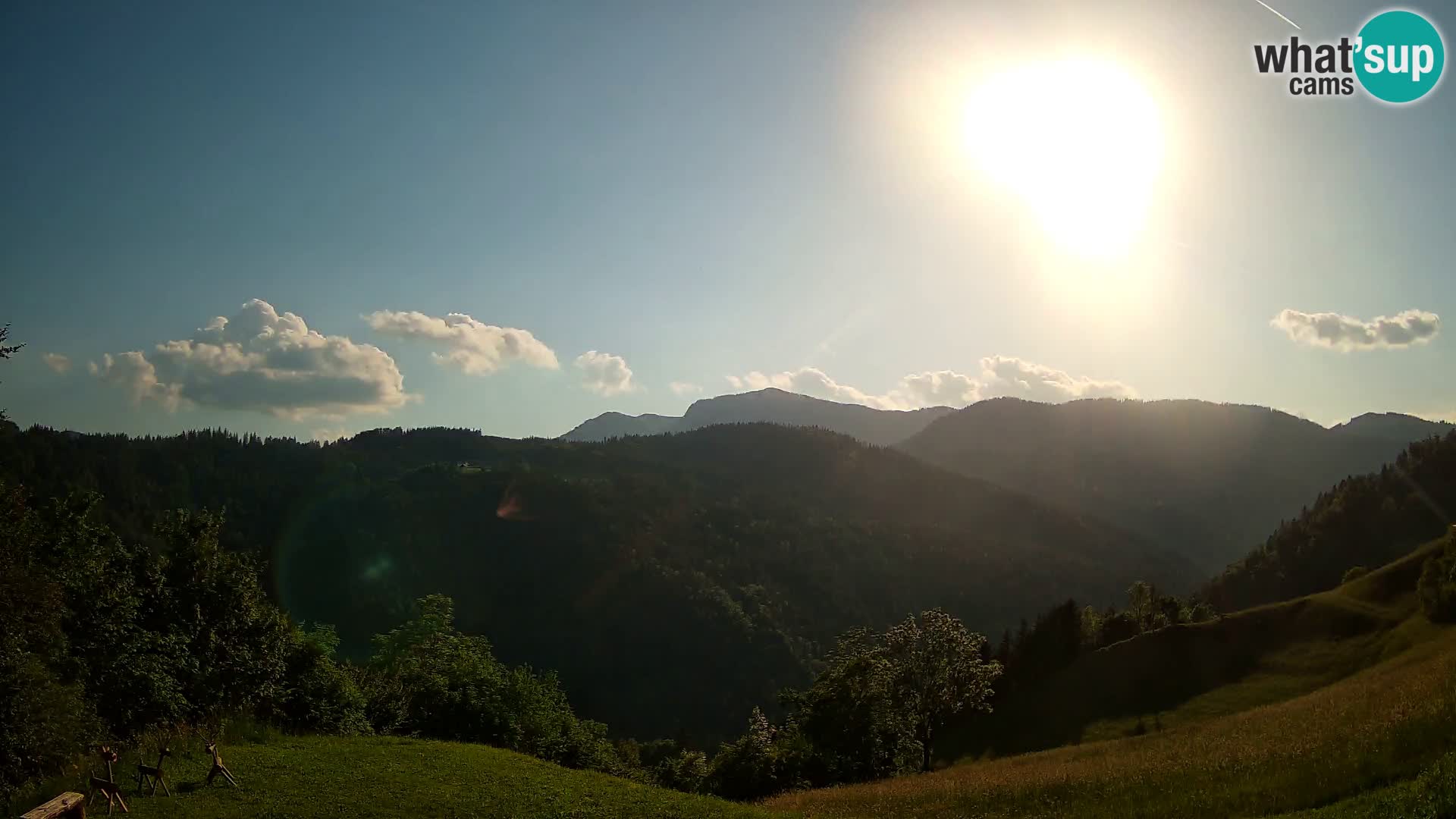 Webcam Brunarica Dražgoše – Vista live sul Ratitovec (1666 m)