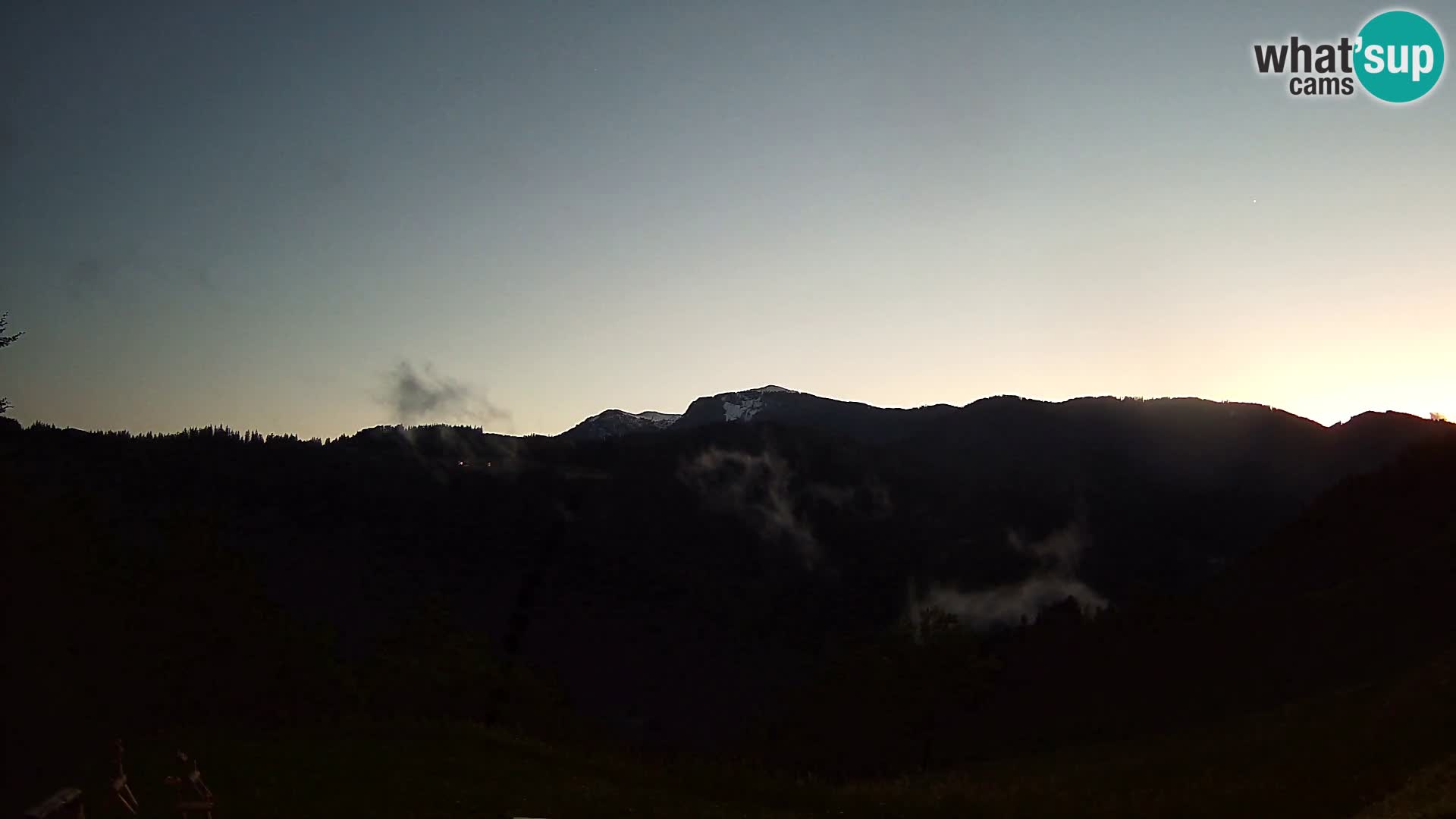 Webcam Brunarica Dražgoše – Live View of Ratitovec (1666 m)