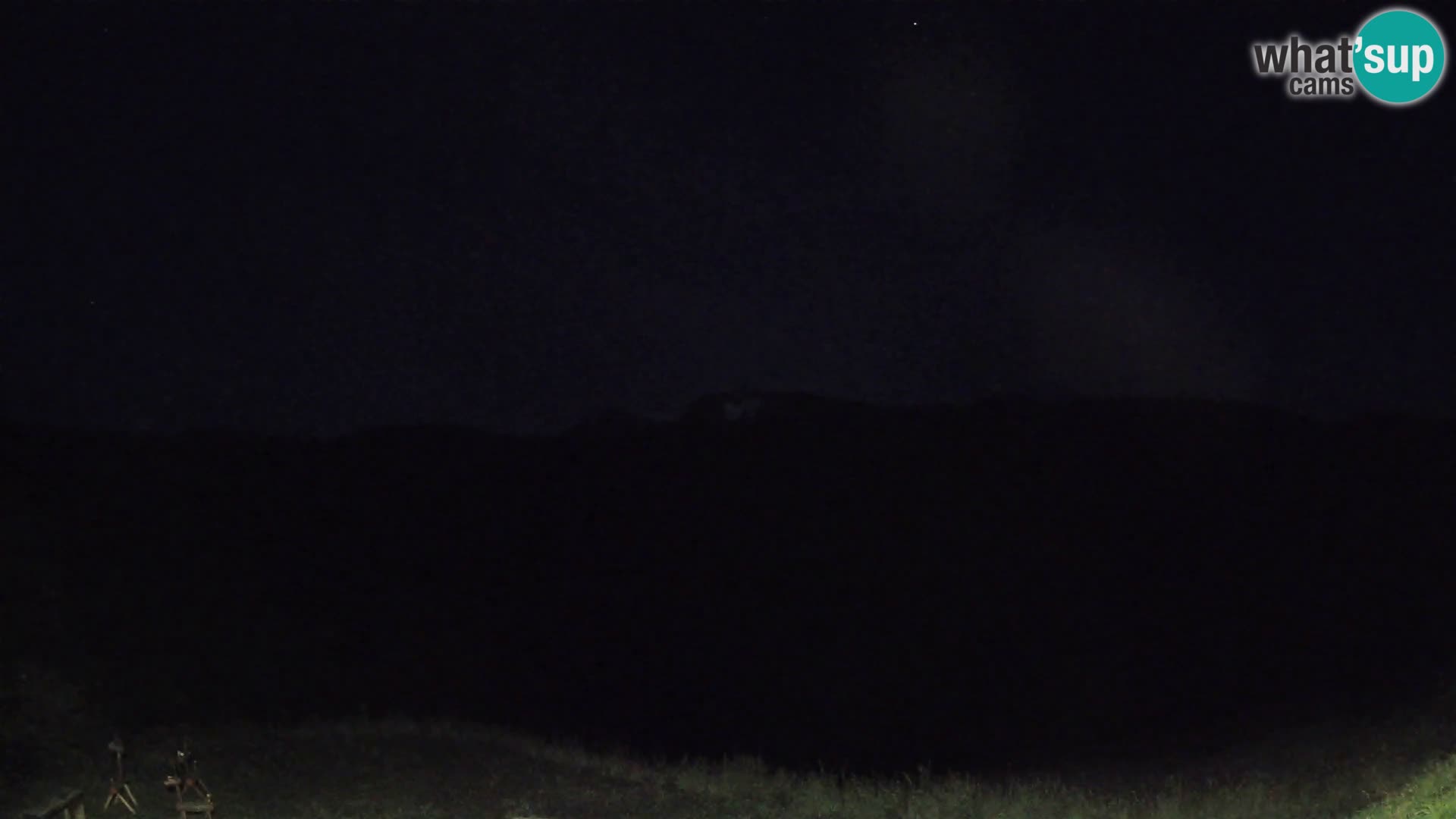 Webcam Brunarica Dražgoše – Vista live sul Ratitovec (1666 m)