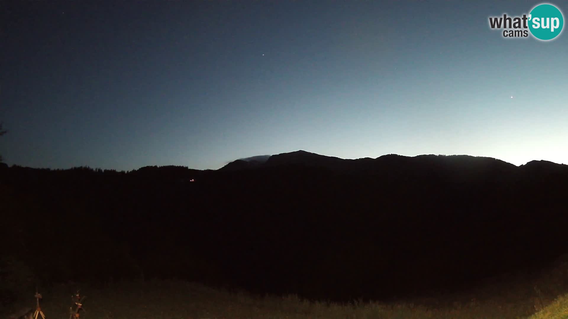 Webcam Brunarica Dražgoše – Liveblick auf Ratitovec (1666 m)
