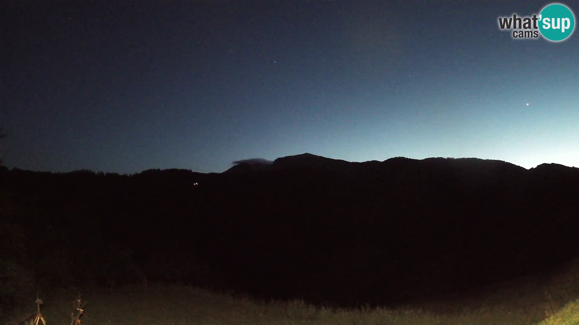 Webcam Brunarica Dražgoše – Live View of Ratitovec (1666 m)