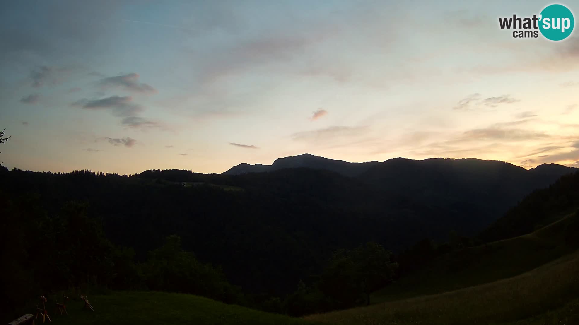 Webcam Brunarica Dražgoše – Live View of Ratitovec (1666 m)