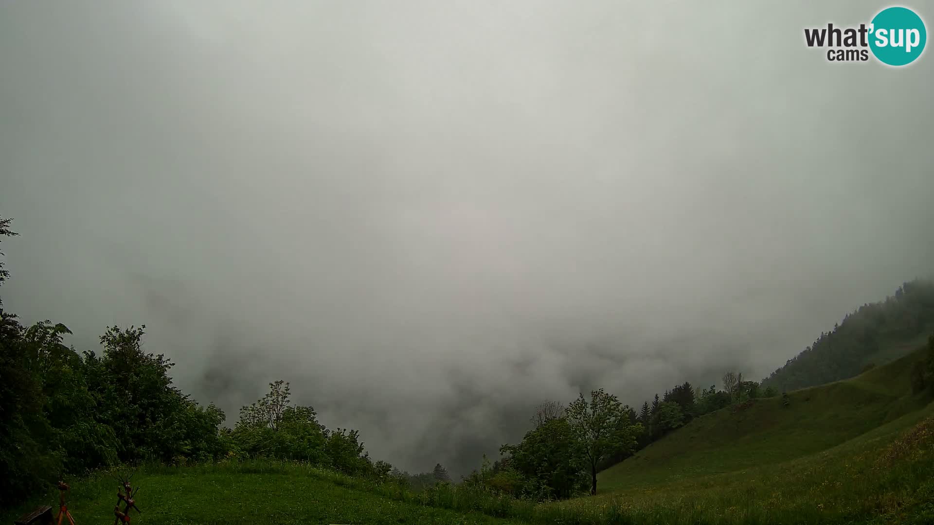 Webcam Brunarica Dražgoše – Live View of Ratitovec (1666 m)