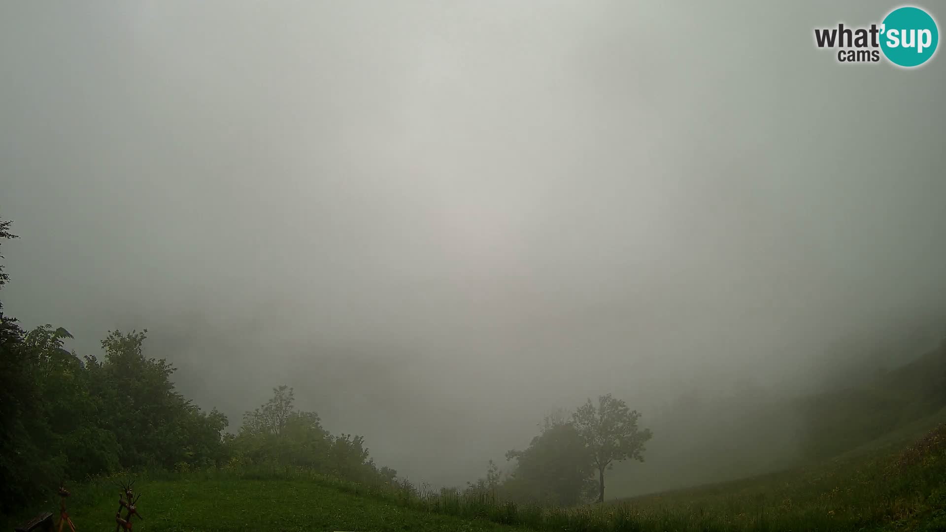 Webcam Brunarica Dražgoše – Live View of Ratitovec (1666 m)