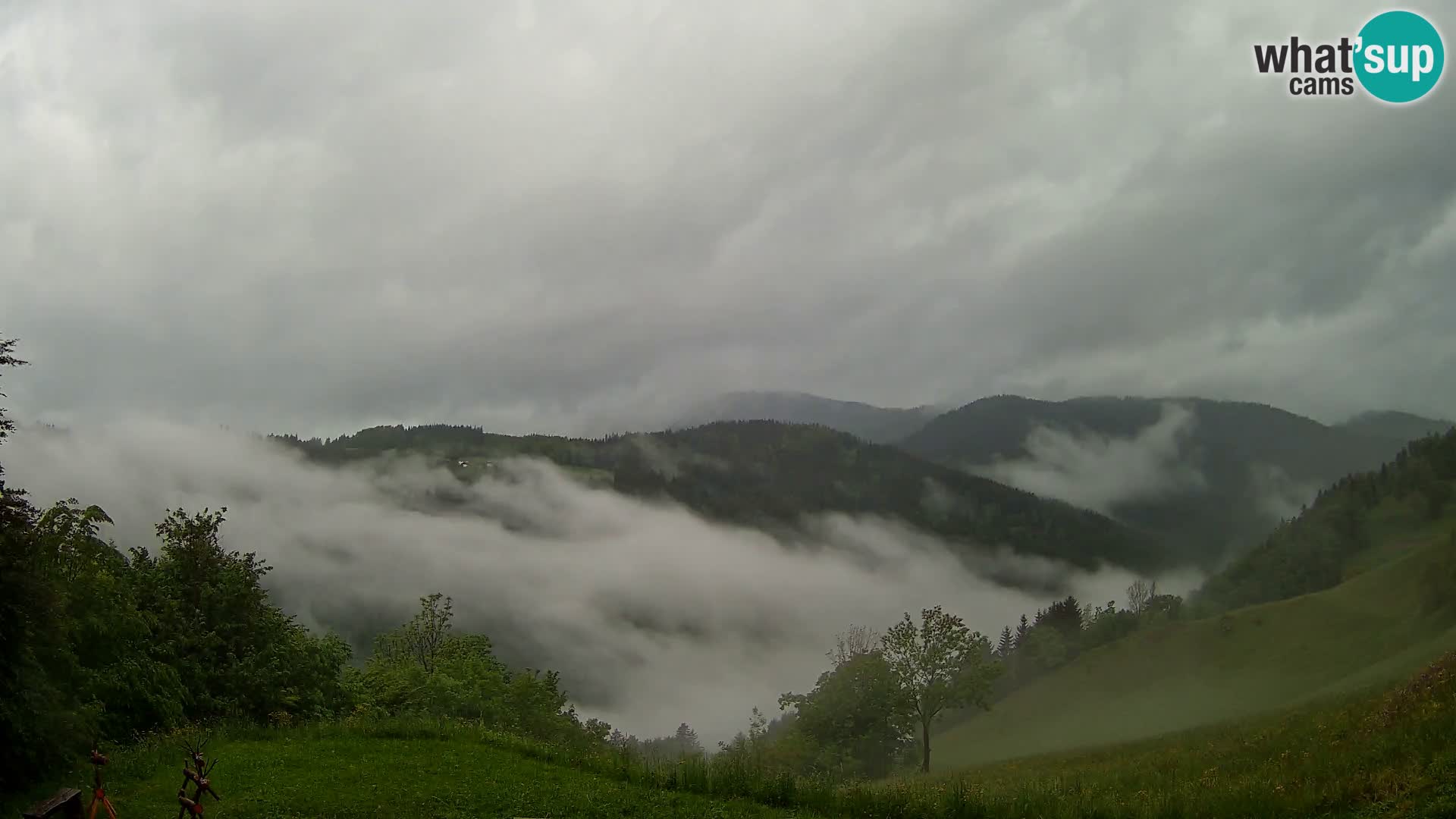 Webcam Brunarica Dražgoše – Liveblick auf Ratitovec (1666 m)