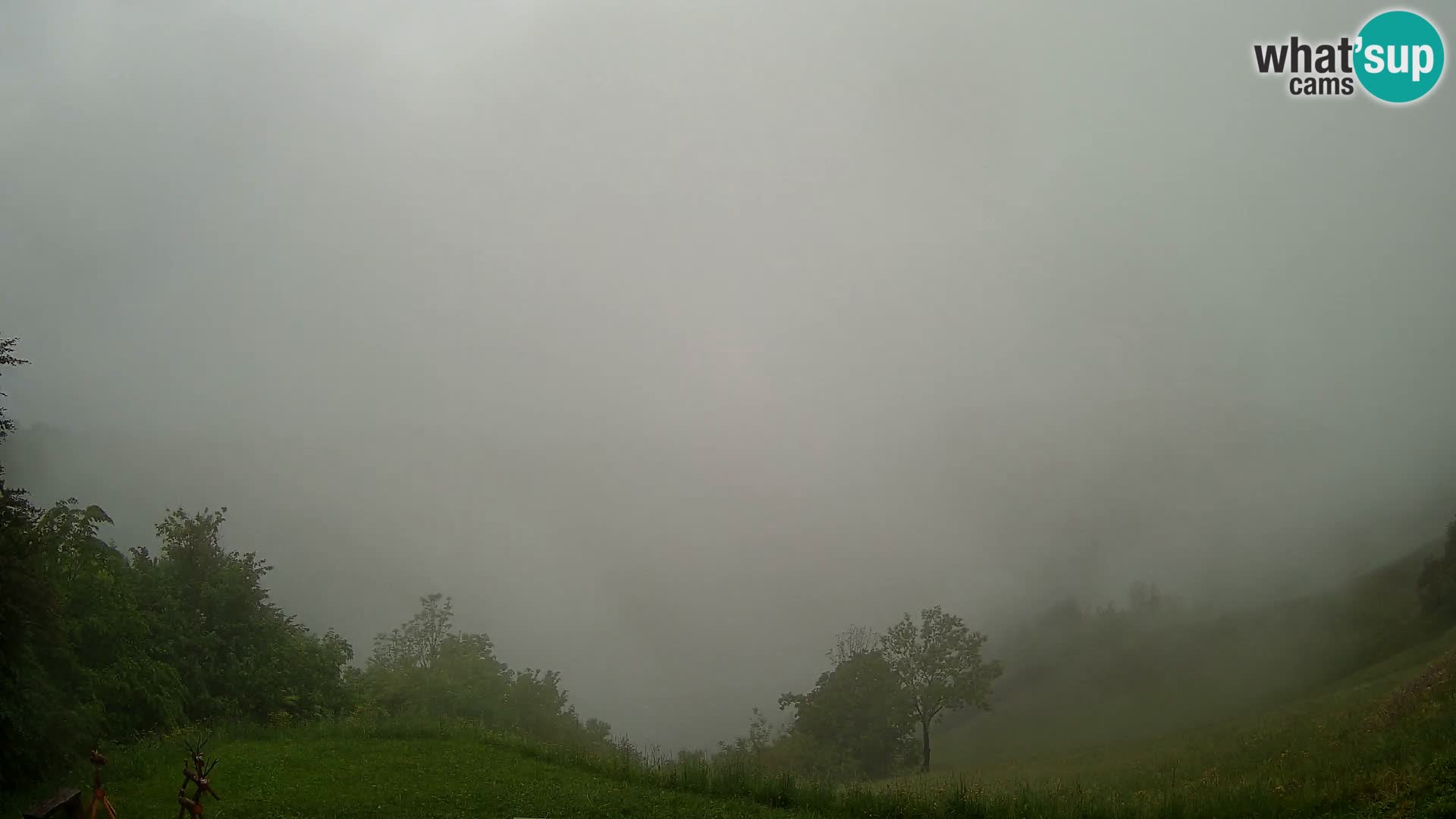 Webcam Brunarica Dražgoše – Vista live sul Ratitovec (1666 m)