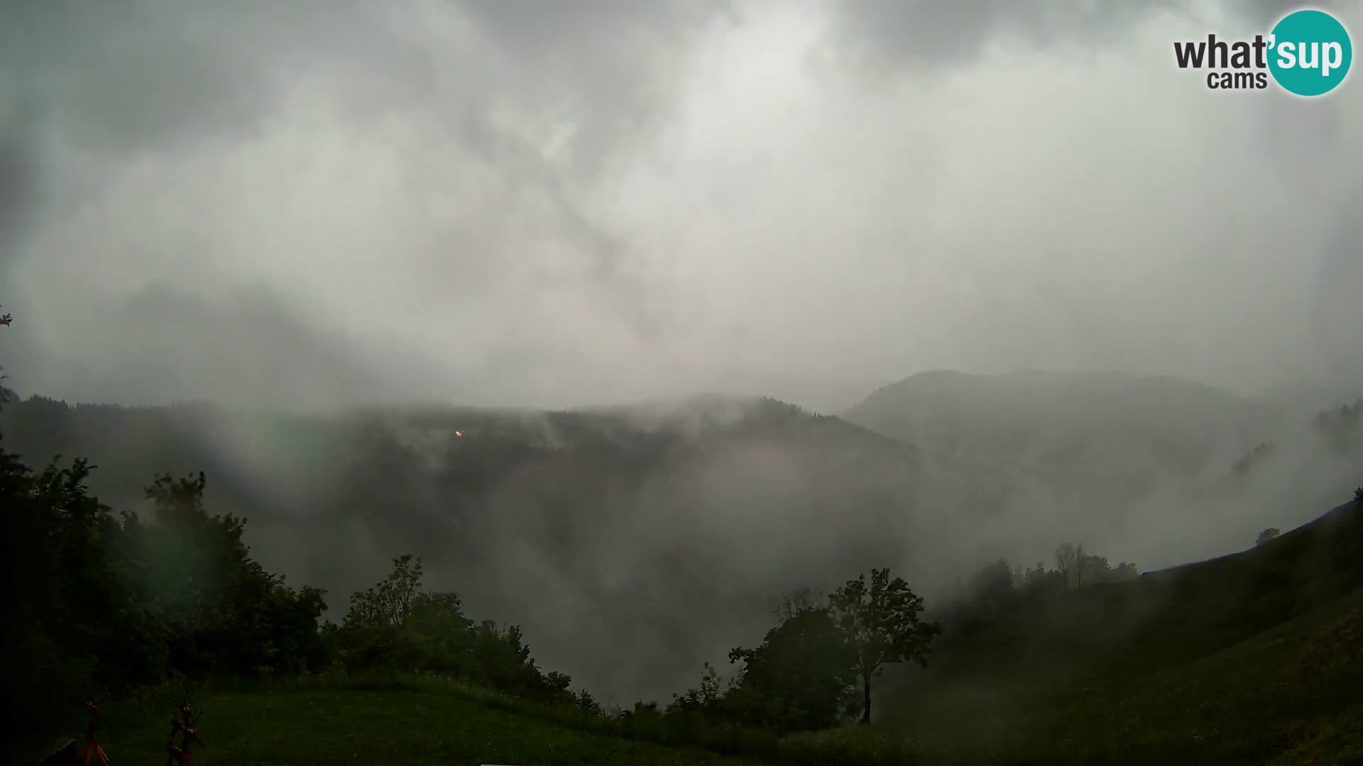 Web kamera Brunarica Dražgoše – Pogled uživo na Ratitovec (1666 m)