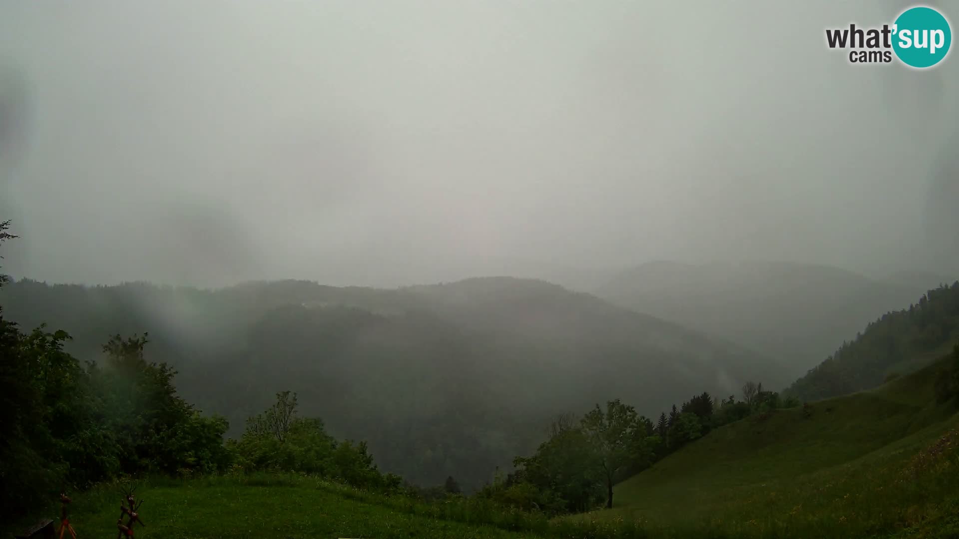 Webcam Brunarica Dražgoše – Live View of Ratitovec (1666 m)