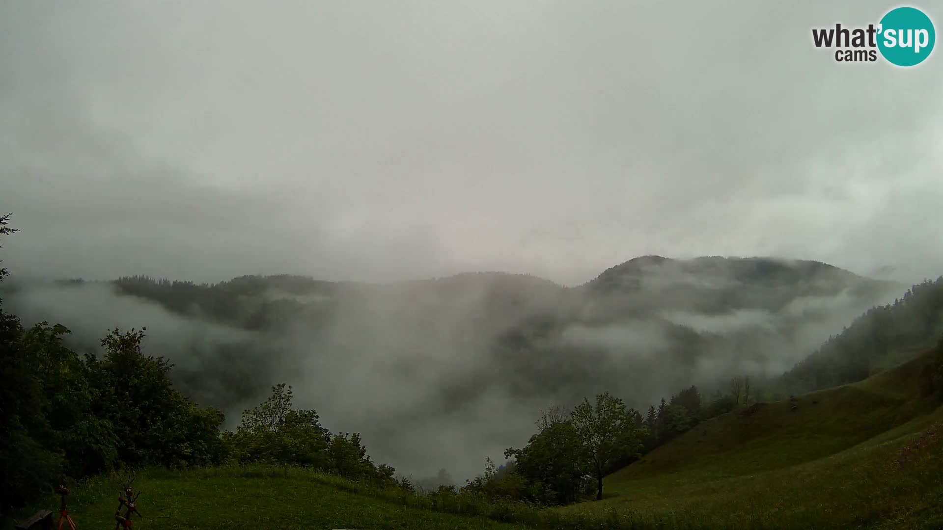 Webcam Brunarica Dražgoše – Live View of Ratitovec (1666 m)