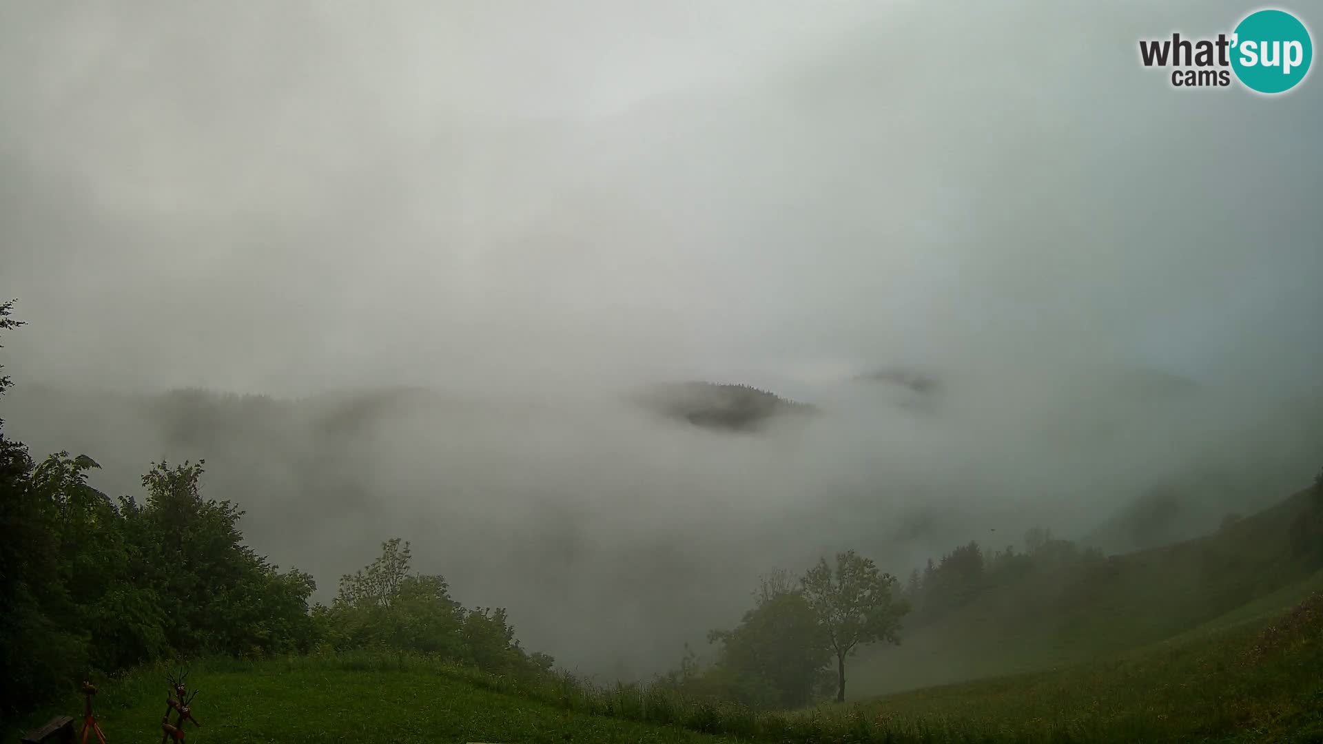Webcam Brunarica Dražgoše – Live View of Ratitovec (1666 m)