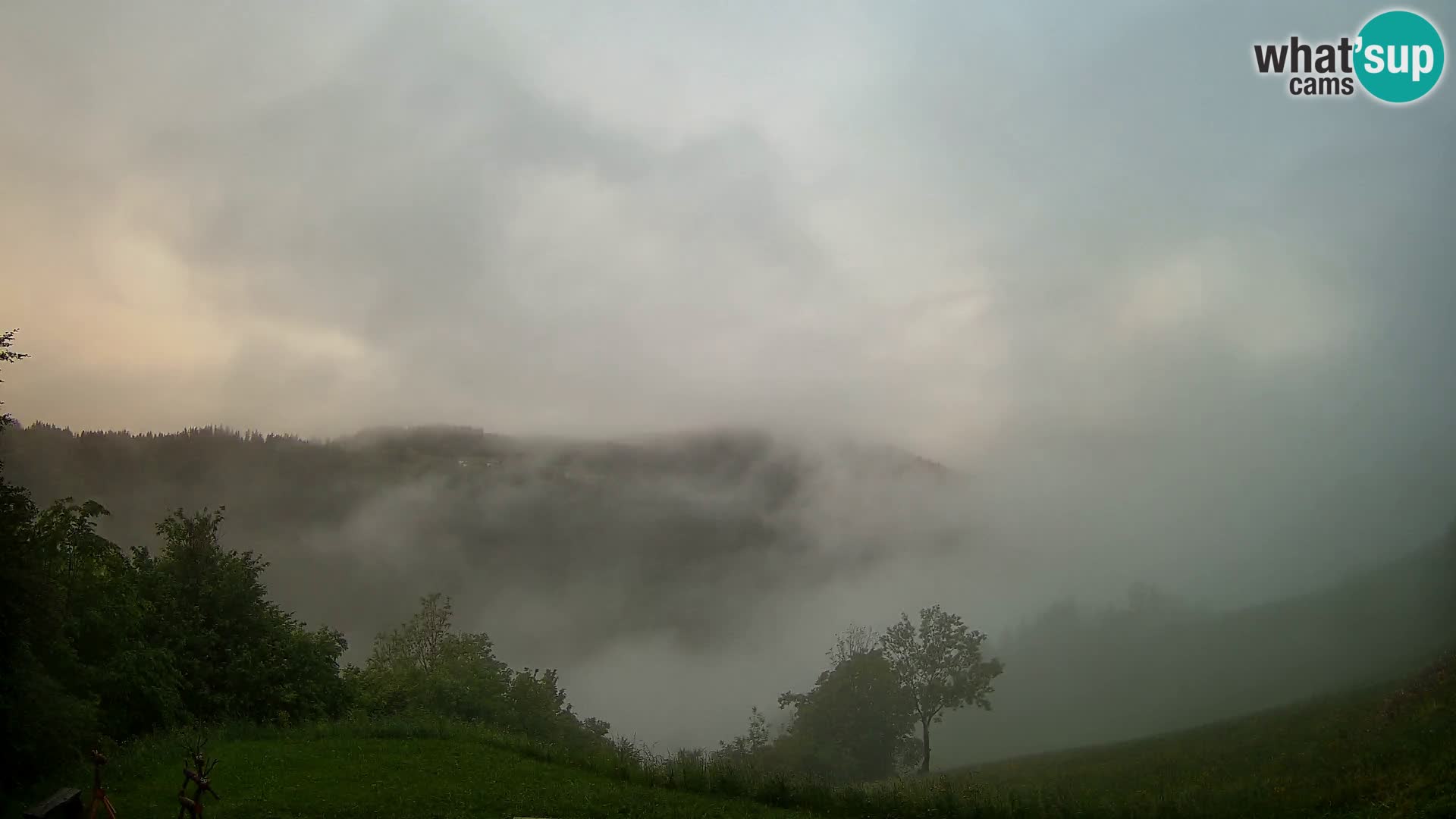 Web kamera Brunarica Dražgoše – Pogled uživo na Ratitovec (1666 m)