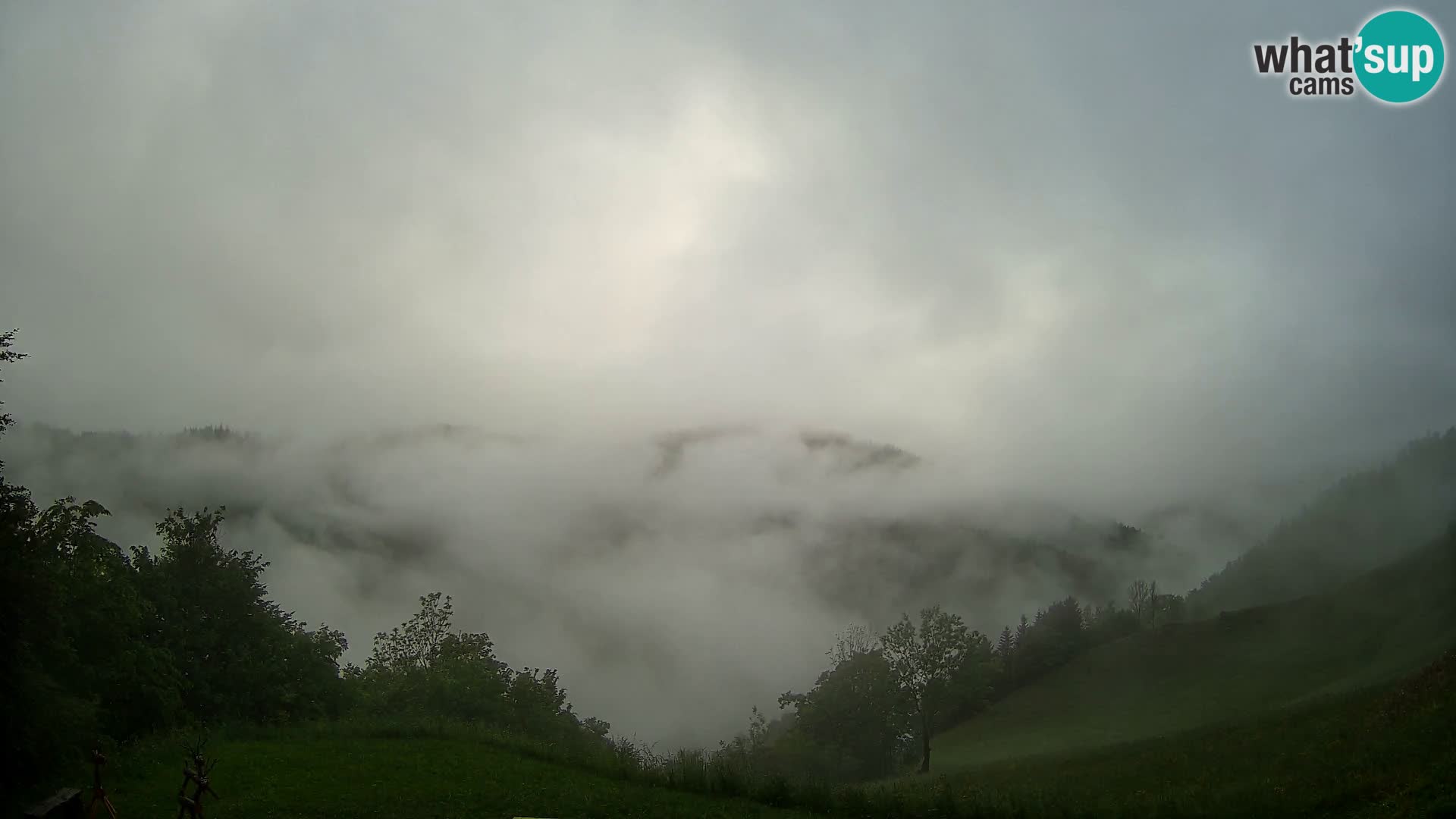 Webcam Brunarica Dražgoše – Live View of Ratitovec (1666 m)