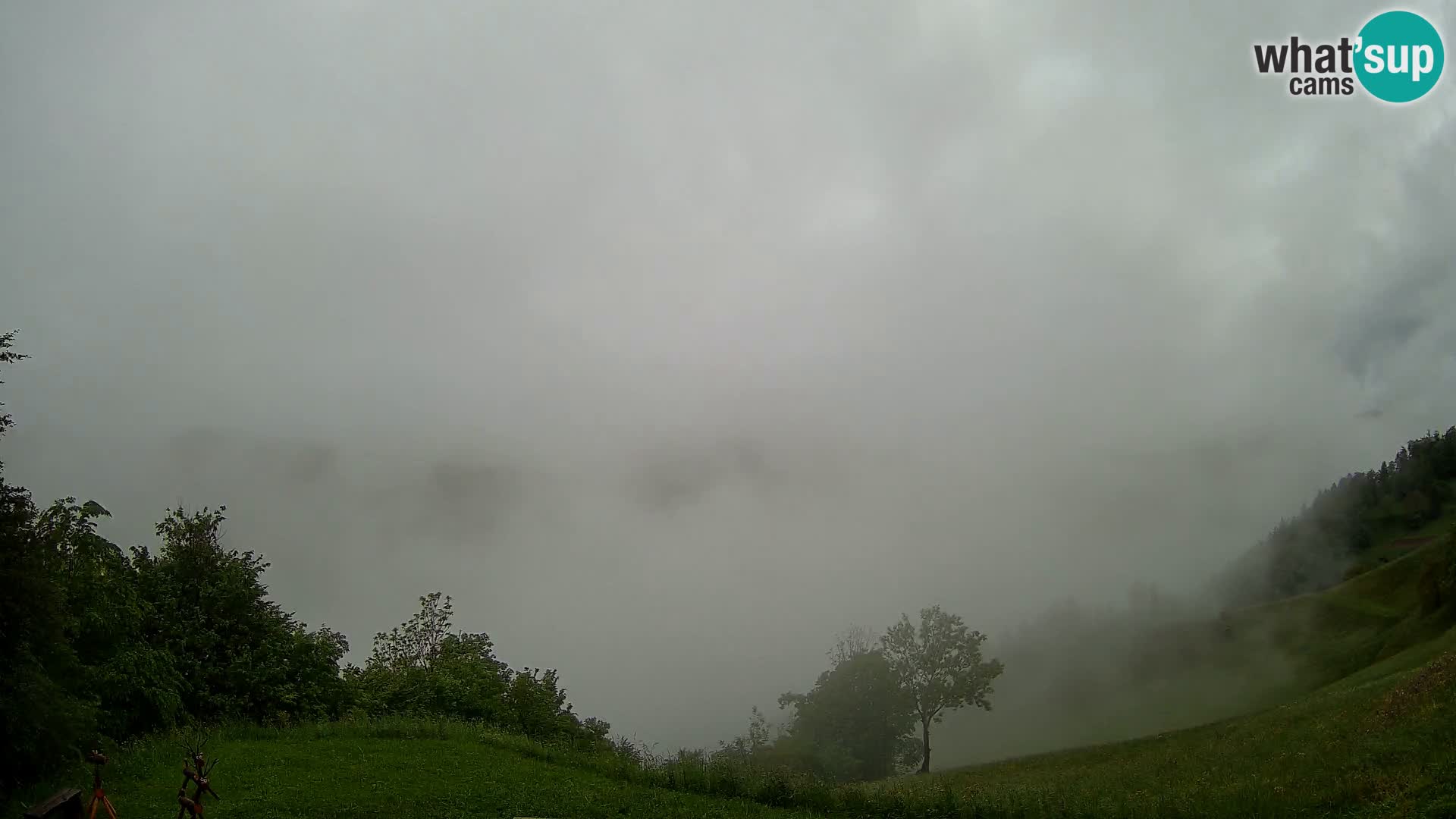 Webcam Brunarica Dražgoše – Live View of Ratitovec (1666 m)