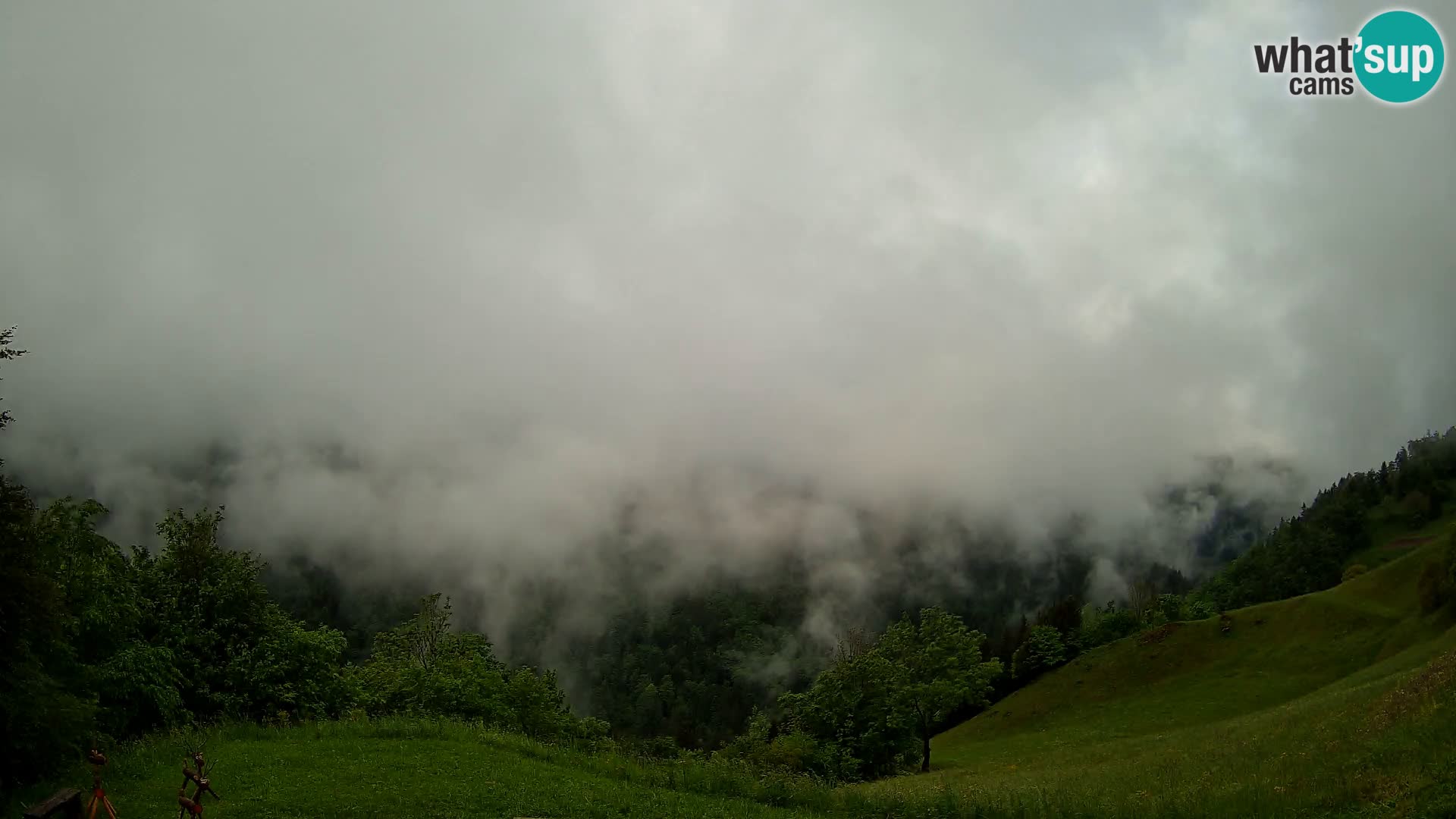 Web kamera Brunarica Dražgoše – Pogled uživo na Ratitovec (1666 m)