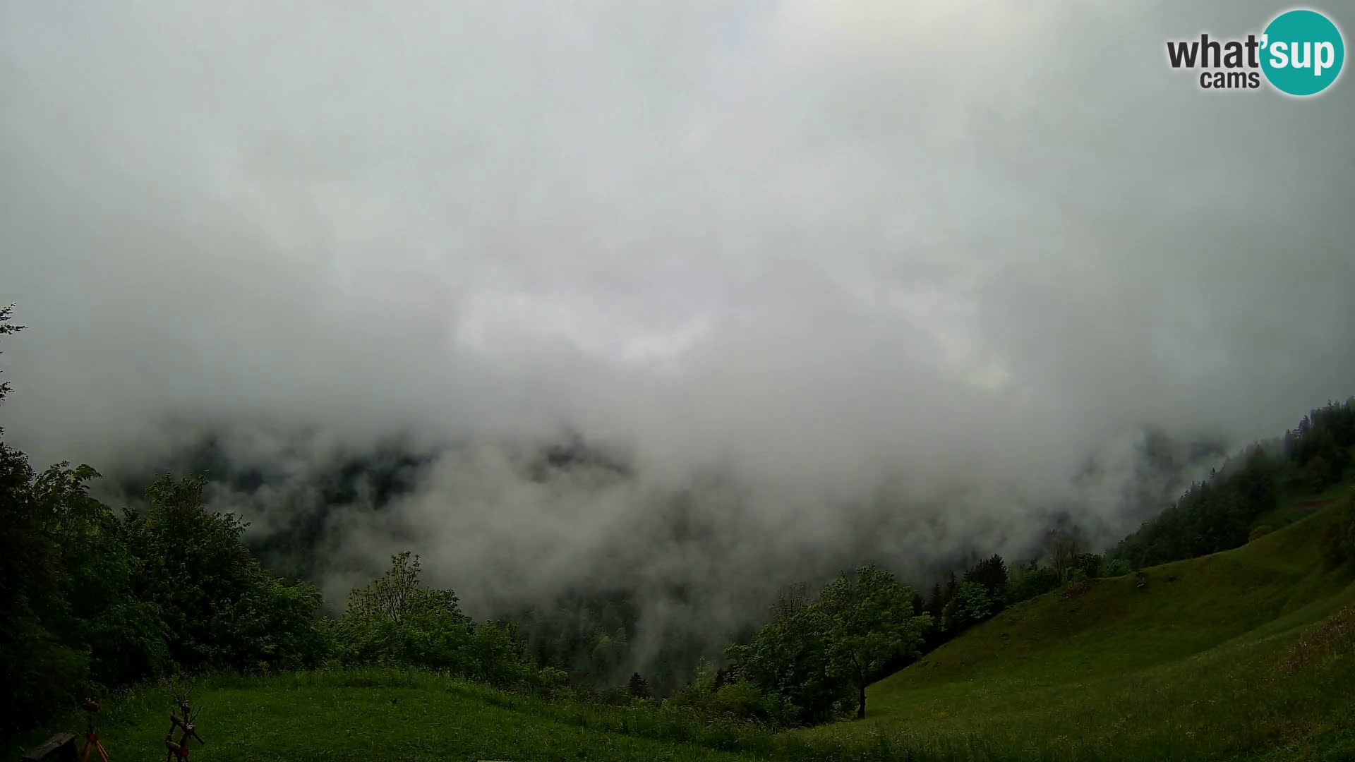 Webcam Brunarica Dražgoše – Liveblick auf Ratitovec (1666 m)