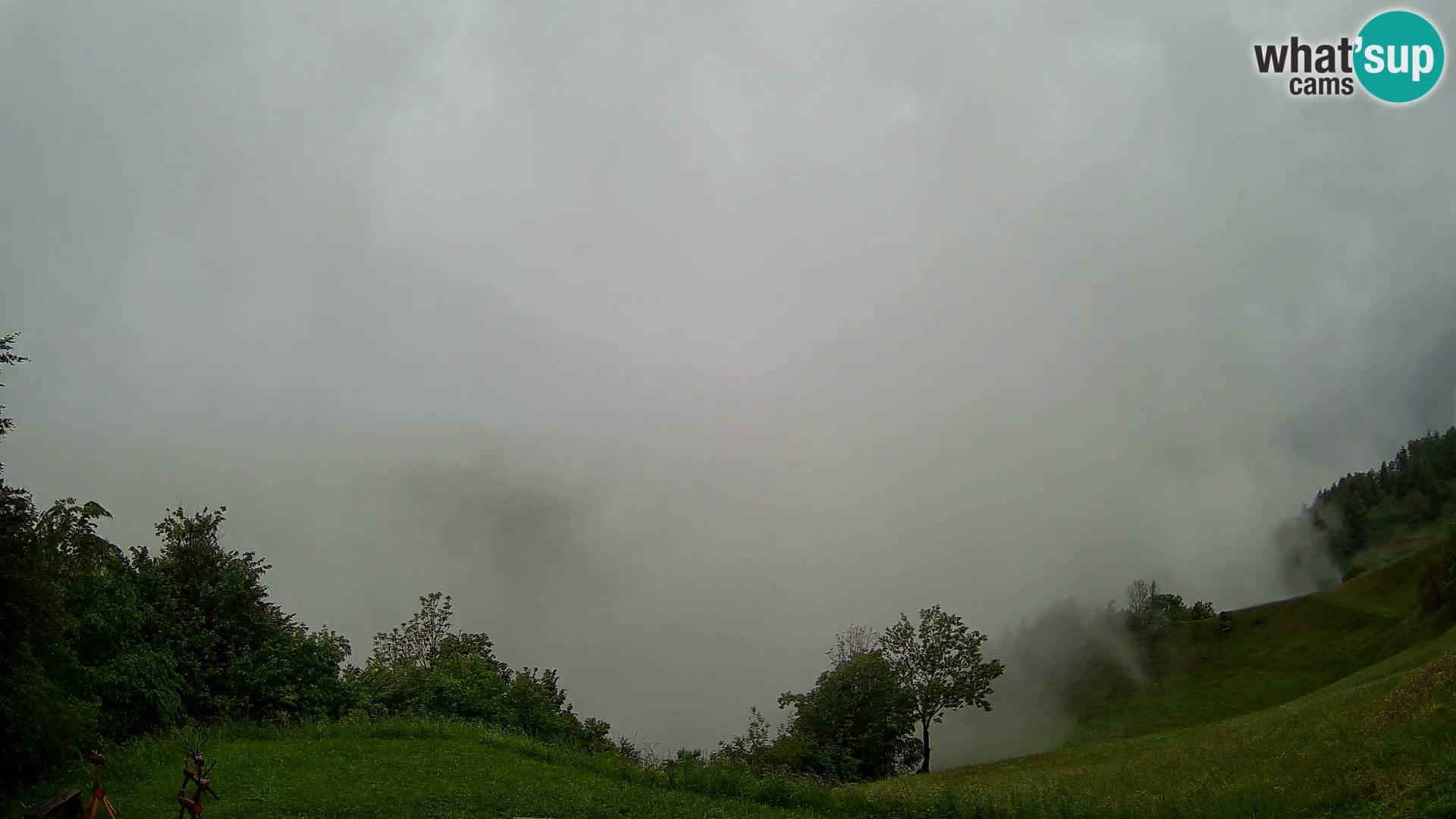 Webcam Brunarica Dražgoše – Live View of Ratitovec (1666 m)