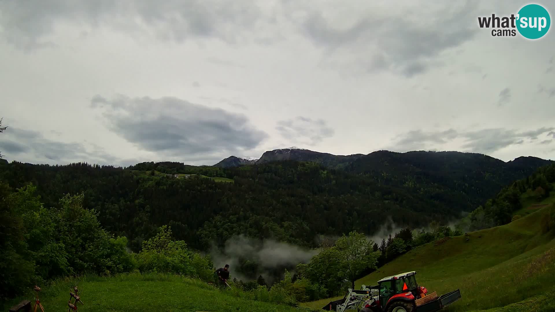 Web kamera Brunarica Dražgoše – Pogled uživo na Ratitovec (1666 m)
