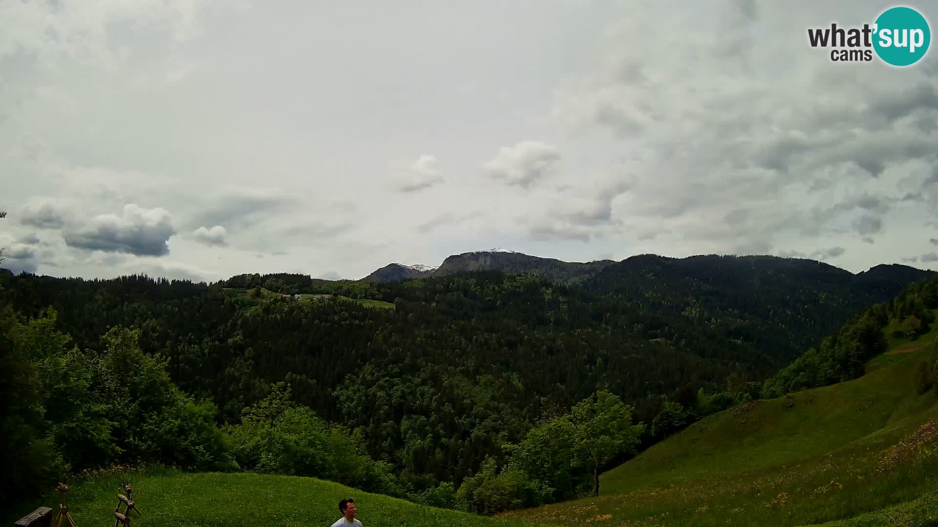 Web kamera Brunarica Dražgoše – Pogled uživo na Ratitovec (1666 m)