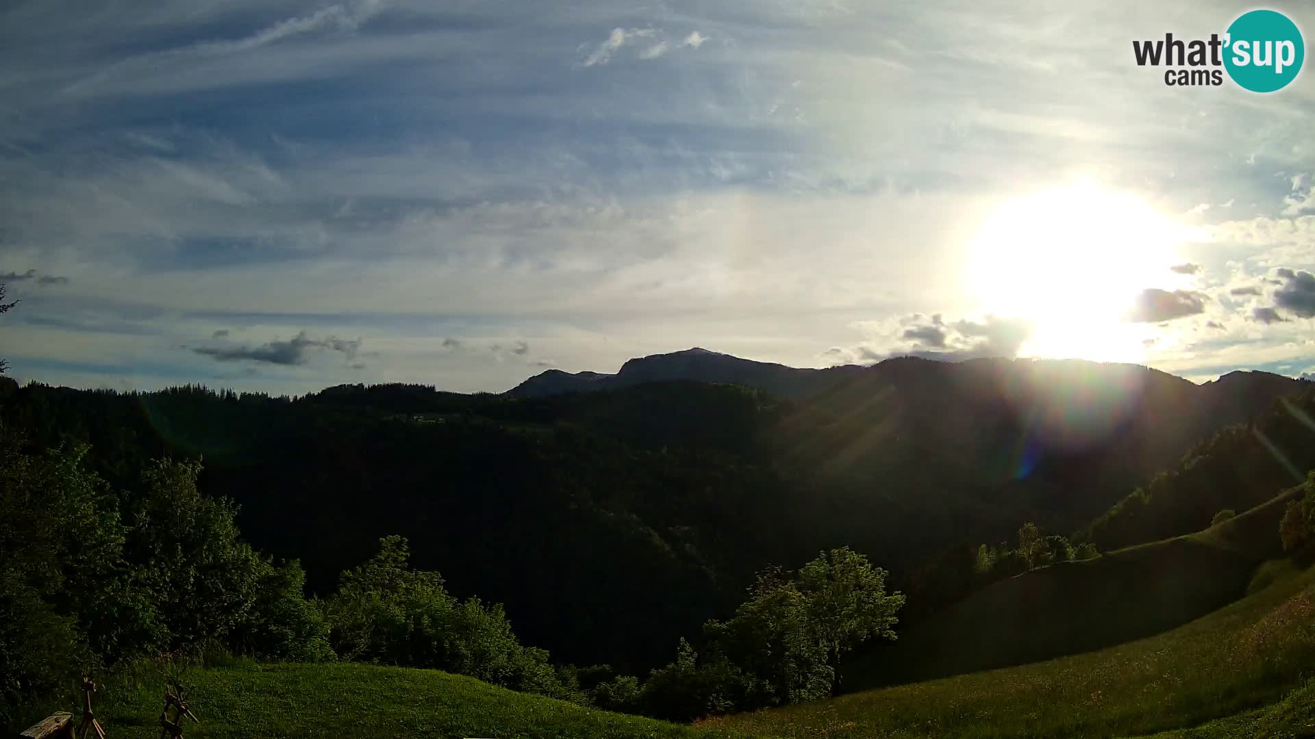 Webcam Brunarica Dražgoše – Vista live sul Ratitovec (1666 m)