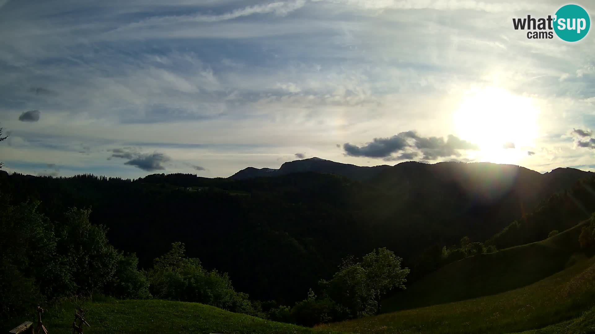 Webcam Brunarica Dražgoše – Live View of Ratitovec (1666 m)