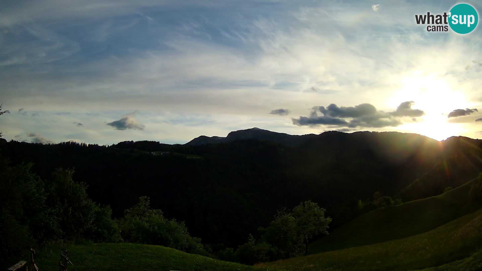 Webcam Brunarica Dražgoše – Live View of Ratitovec (1666 m)