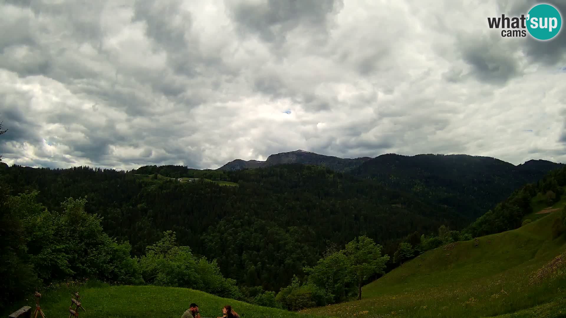 Web kamera Brunarica Dražgoše – Pogled uživo na Ratitovec (1666 m)