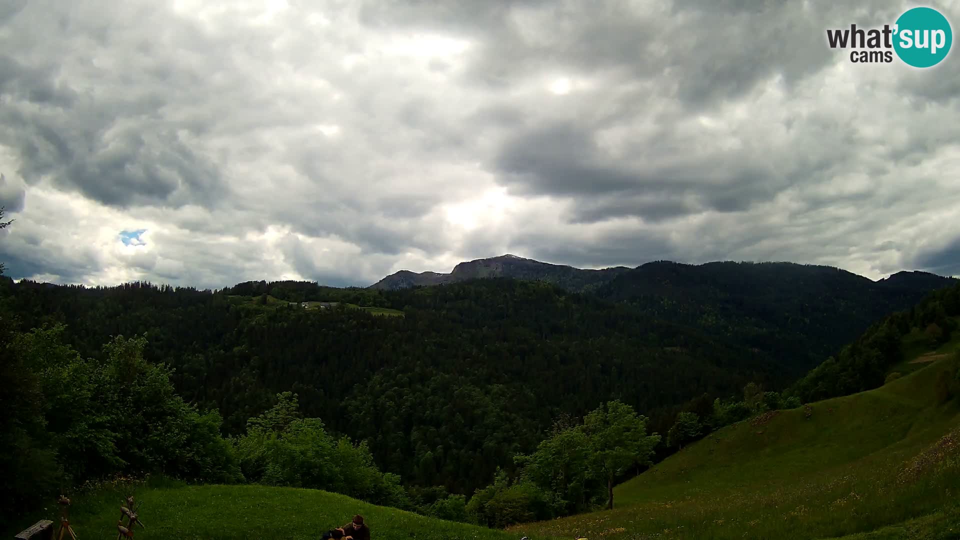 Webcam Brunarica Dražgoše – Live View of Ratitovec (1666 m)