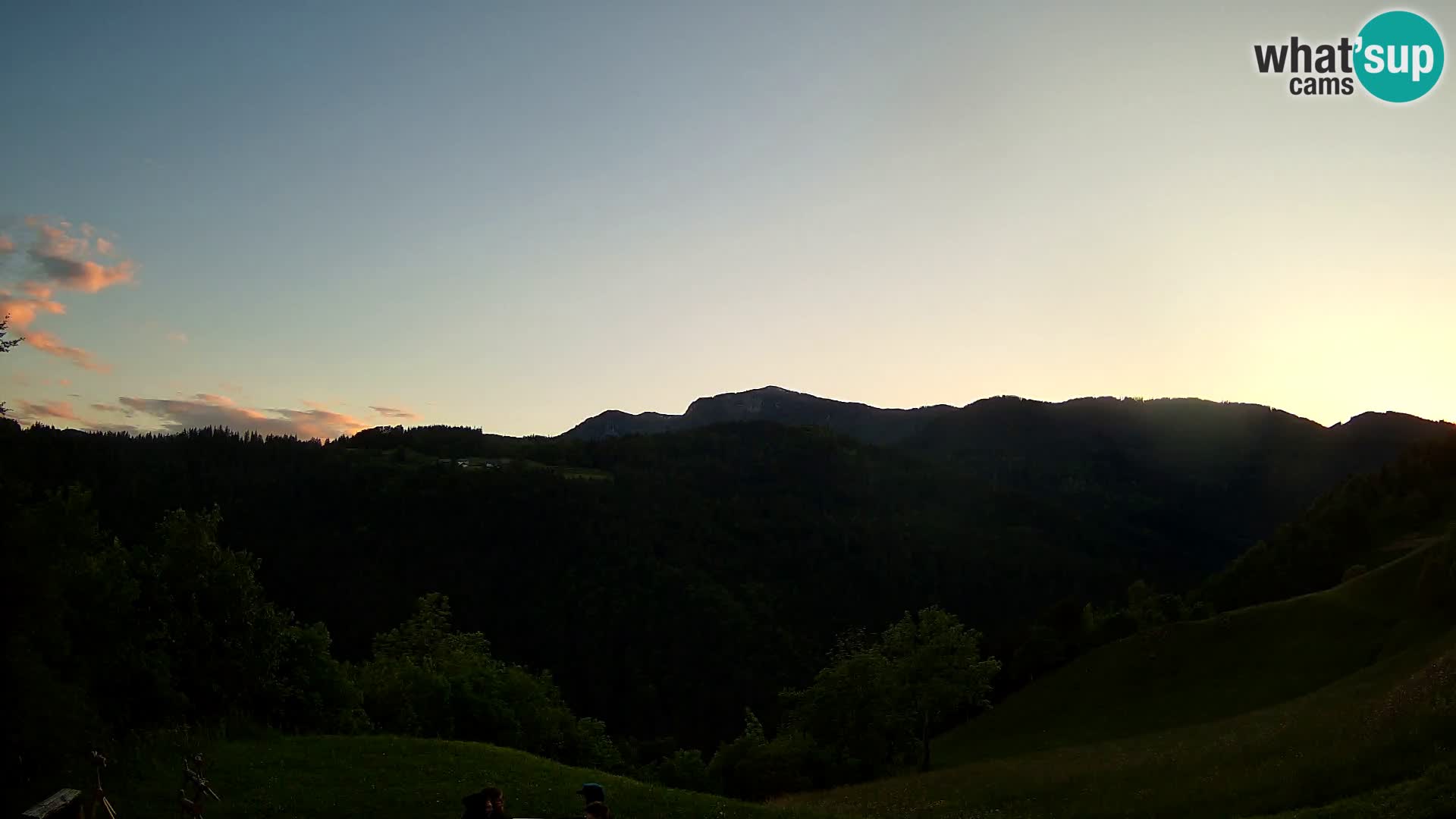 Webcam Brunarica Dražgoše – Liveblick auf Ratitovec (1666 m)
