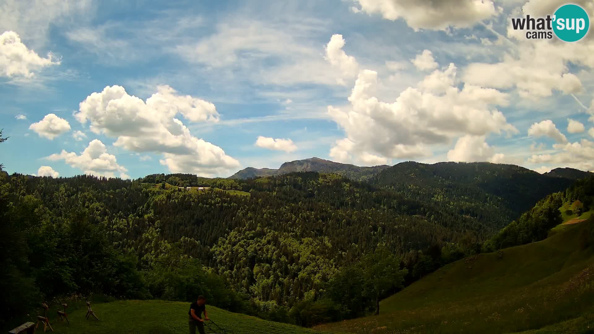 Web kamera Brunarica Dražgoše – Pogled uživo na Ratitovec (1666 m)