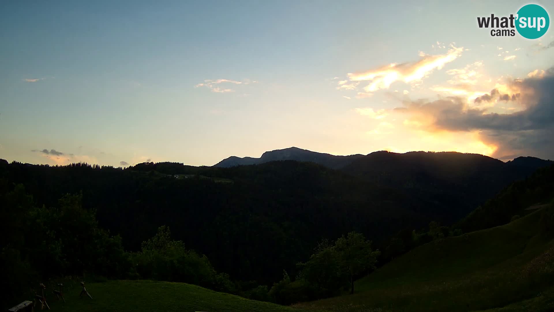Webcam Brunarica Dražgoše – Live View of Ratitovec (1666 m)