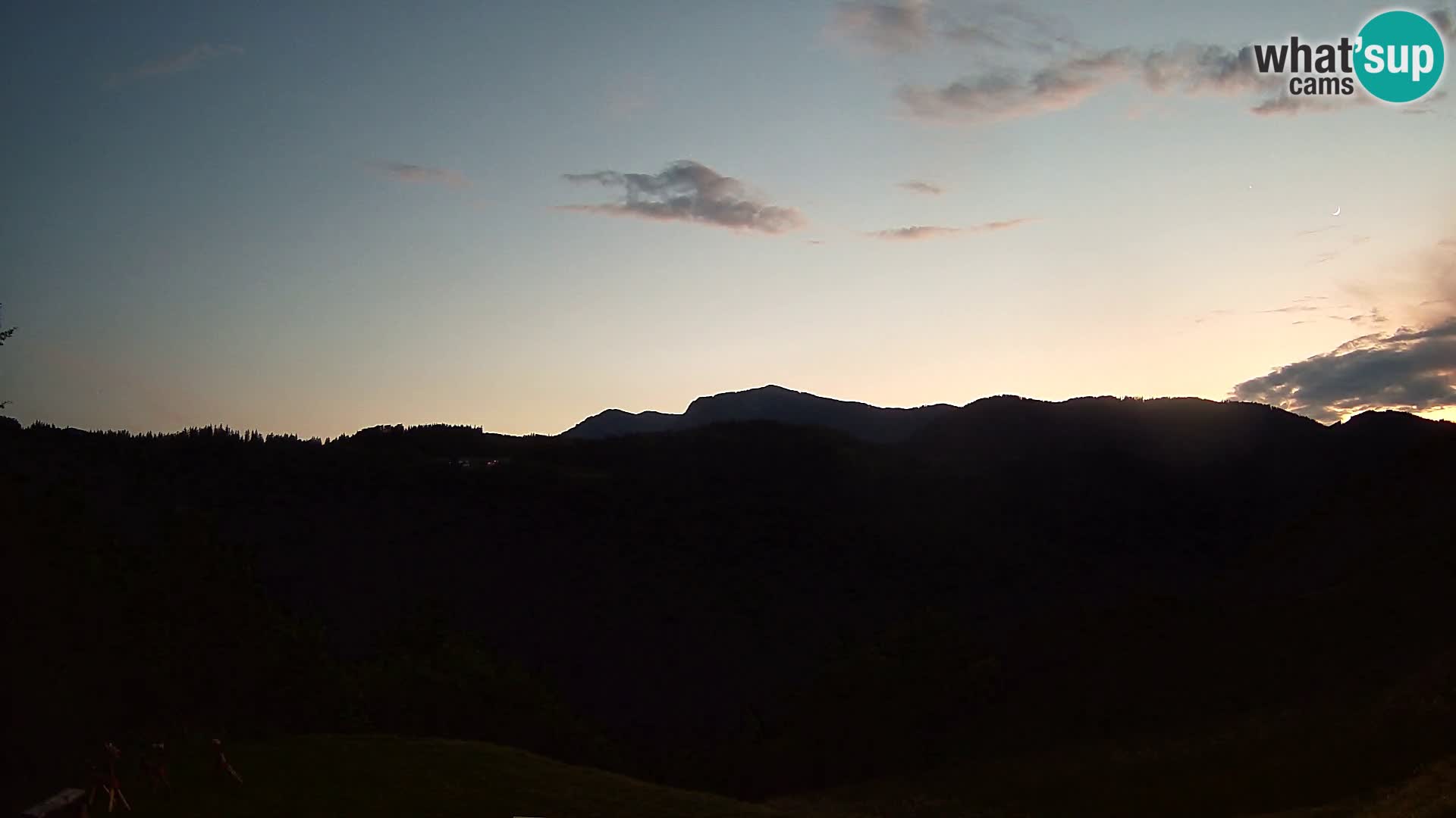 Webcam Brunarica Dražgoše – Live View of Ratitovec (1666 m)