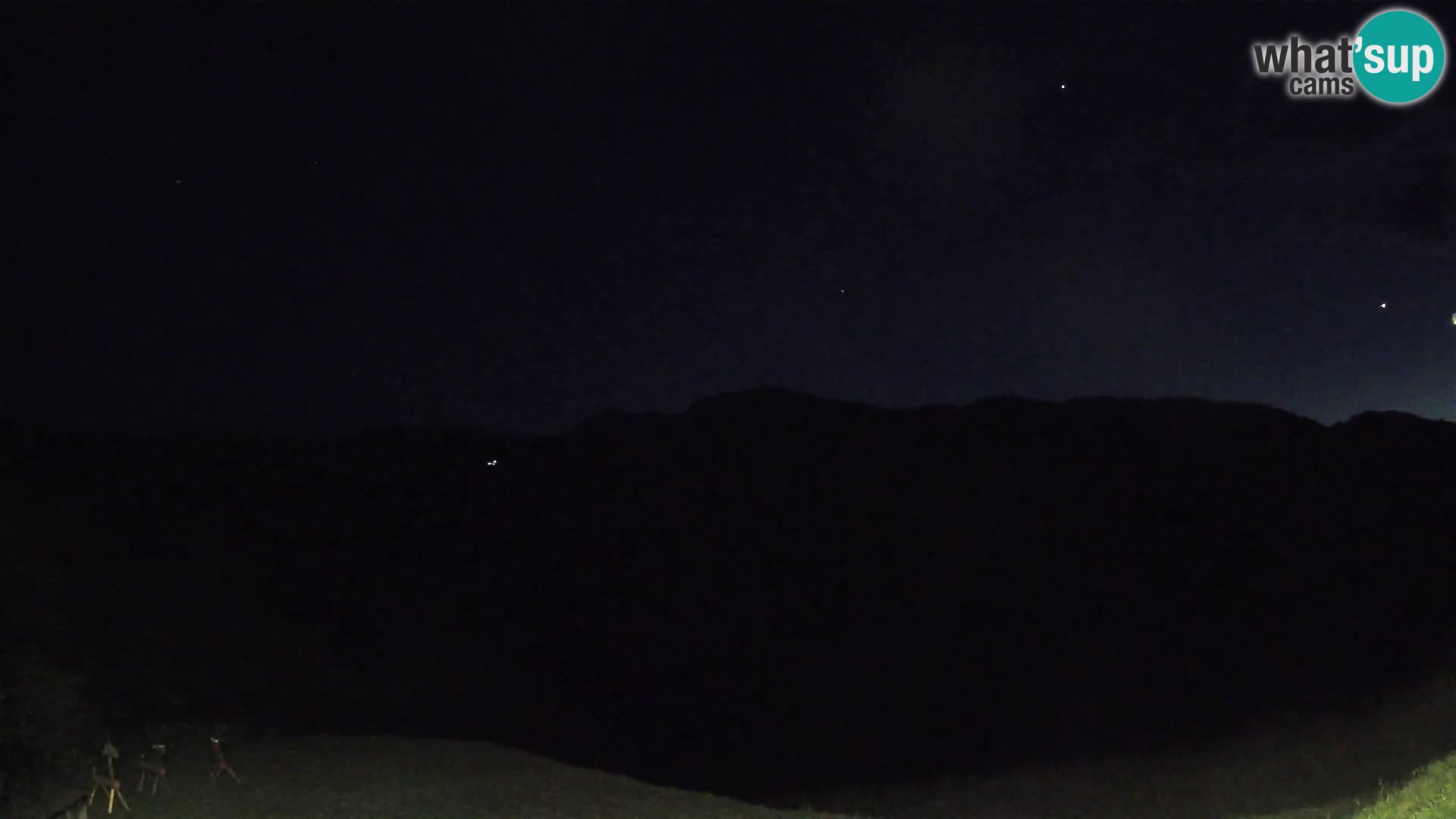 Spletna kamera Brunarica Dražgoše – Pogled v živo na Ratitovec (1666 m)