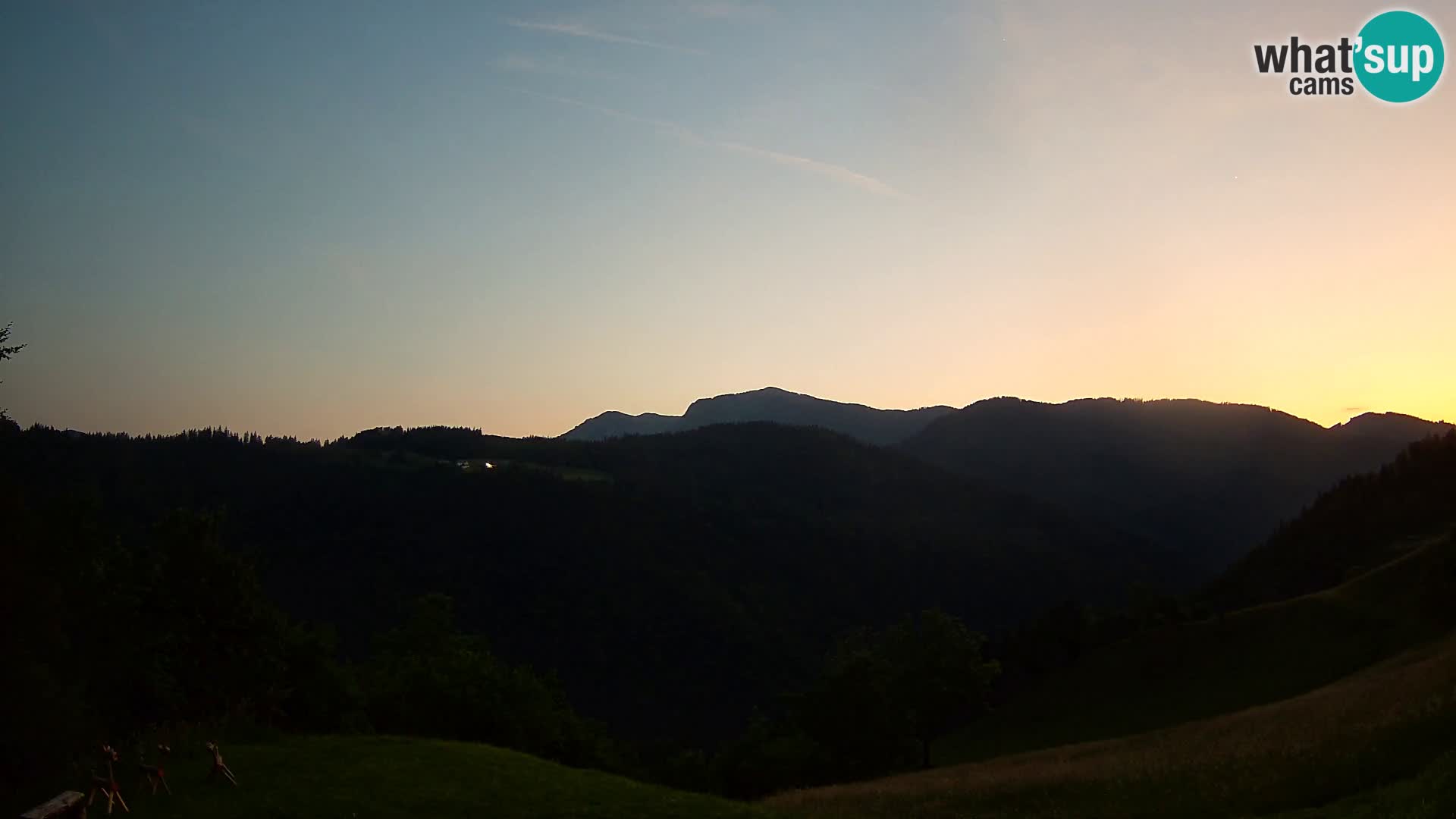 Web kamera Brunarica Dražgoše – Pogled uživo na Ratitovec (1666 m)