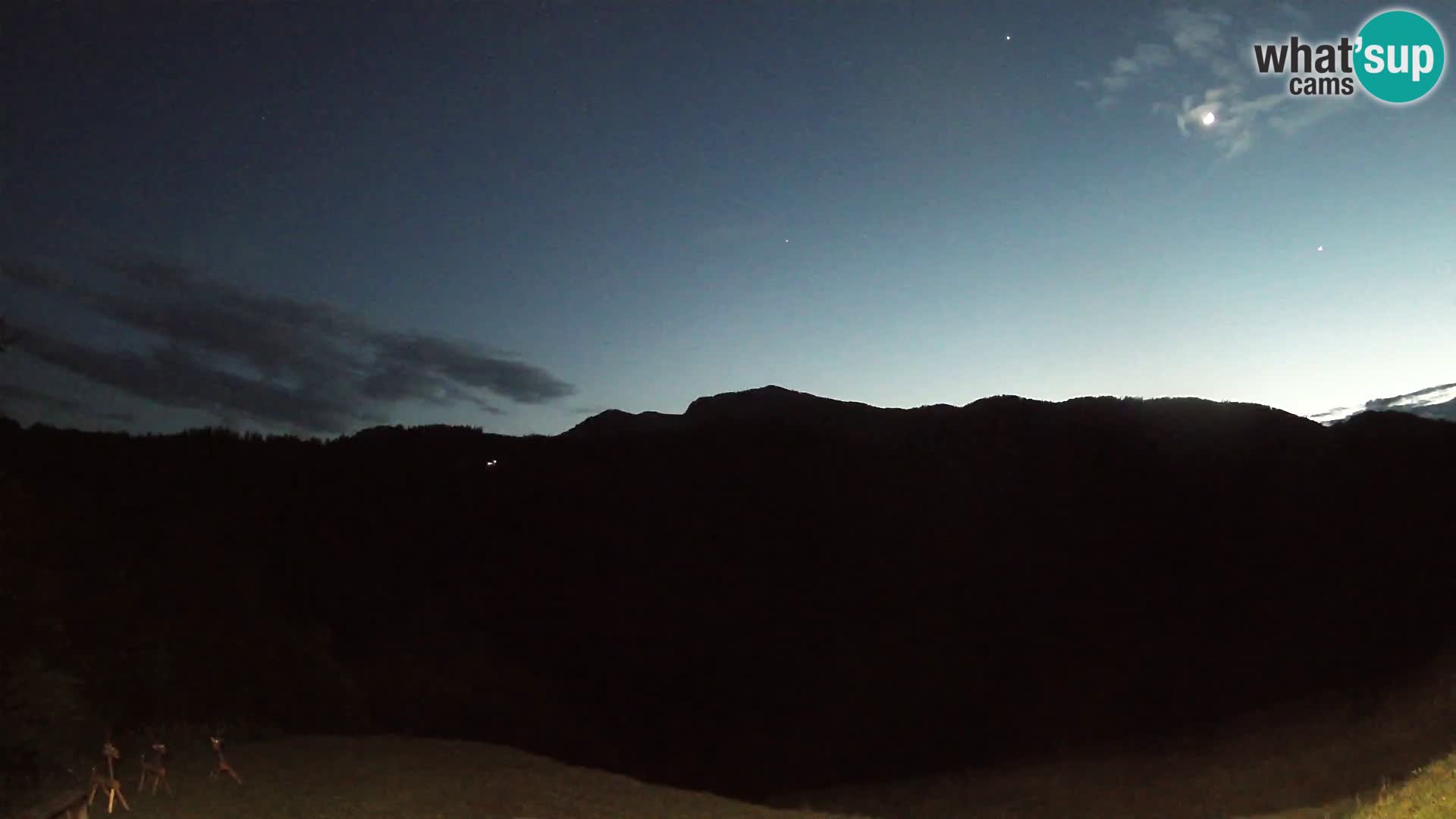 Webcam Brunarica Dražgoše – Live View of Ratitovec (1666 m)