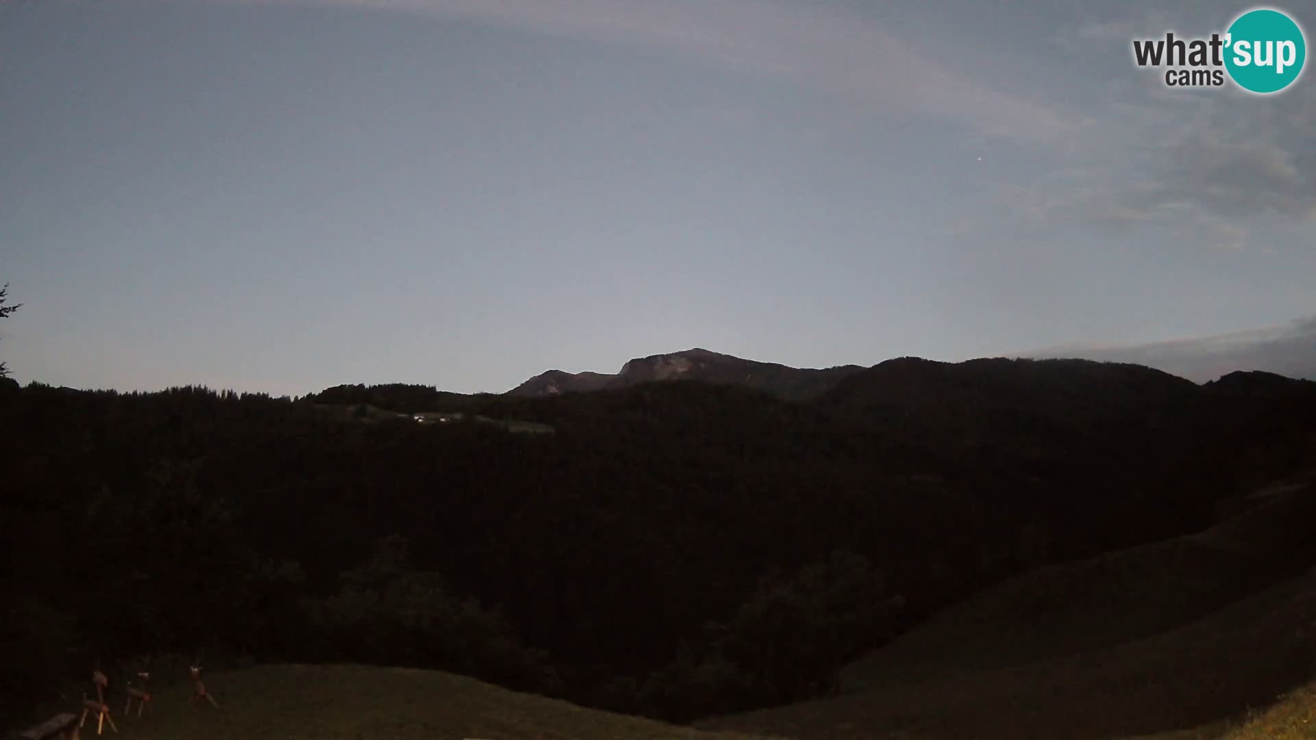 Webcam Brunarica Dražgoše – Live View of Ratitovec (1666 m)