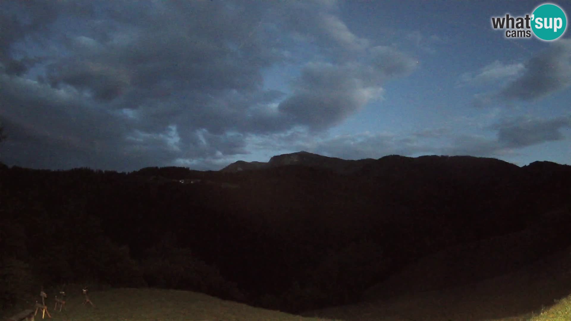Webcam Brunarica Dražgoše – Live View of Ratitovec (1666 m)