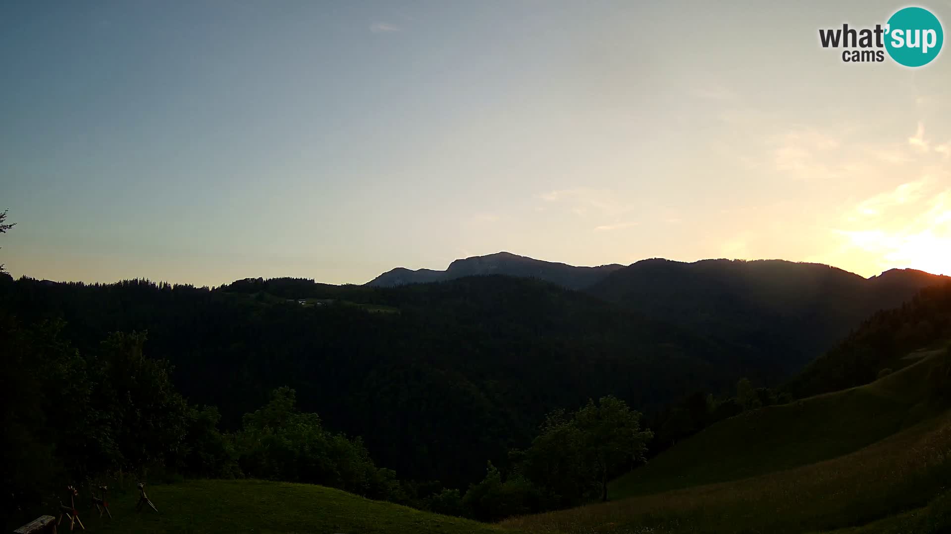 Webcam Brunarica Dražgoše – Vista live sul Ratitovec (1666 m)