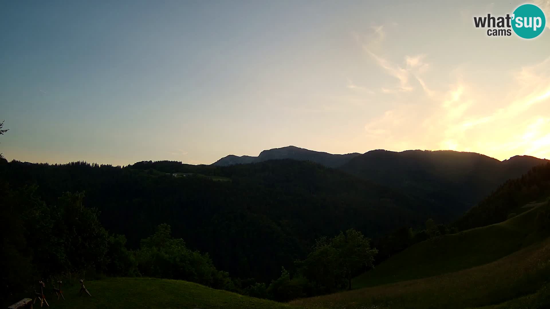Webcam Brunarica Dražgoše – Live View of Ratitovec (1666 m)