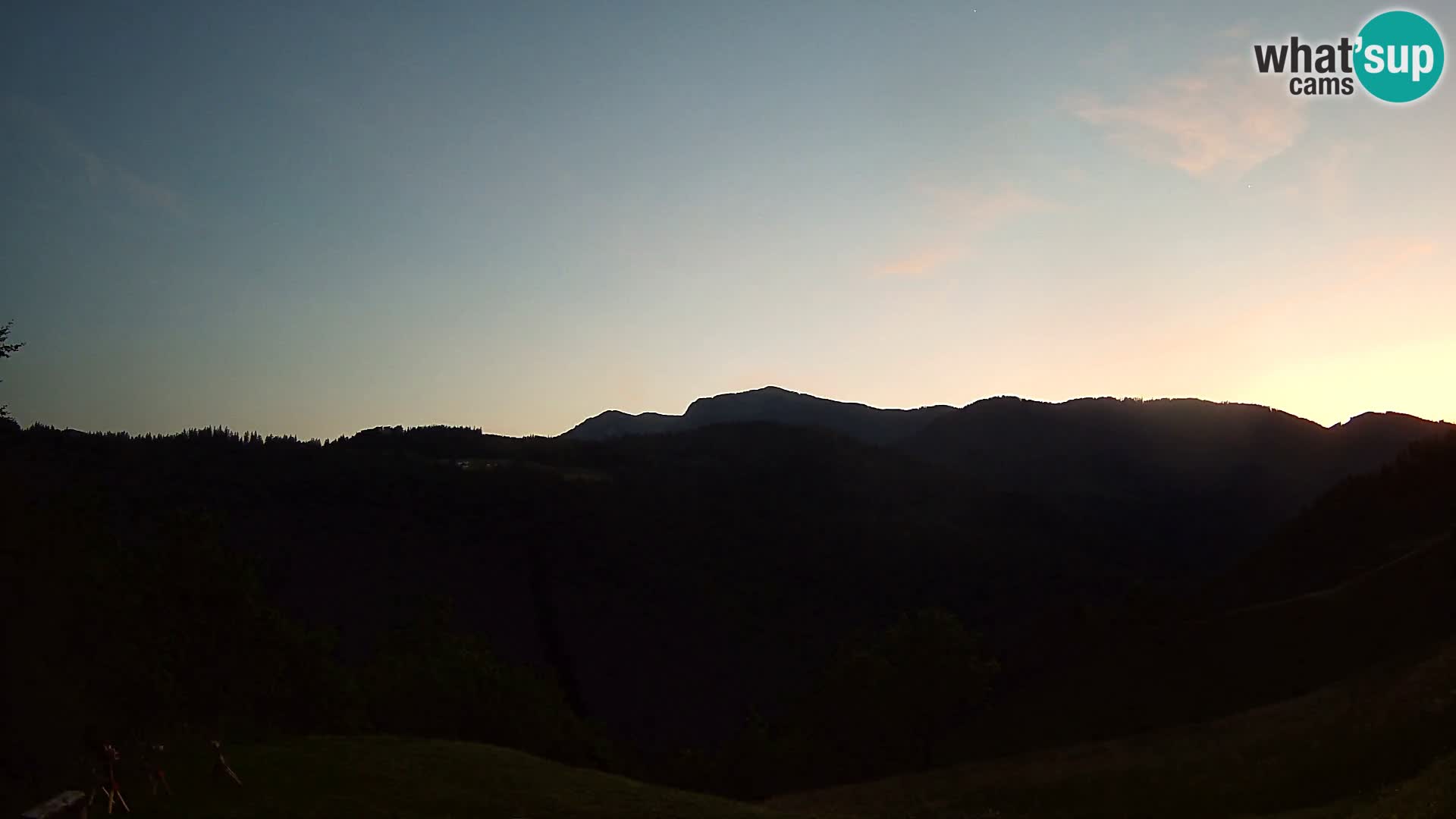 Webcam Brunarica Dražgoše – Live View of Ratitovec (1666 m)