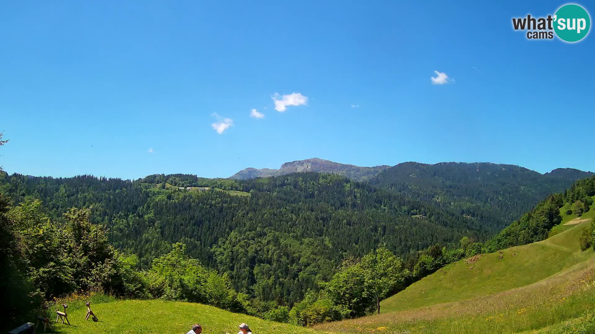 Webcam Brunarica Dražgoše – Liveblick auf Ratitovec (1666 m)
