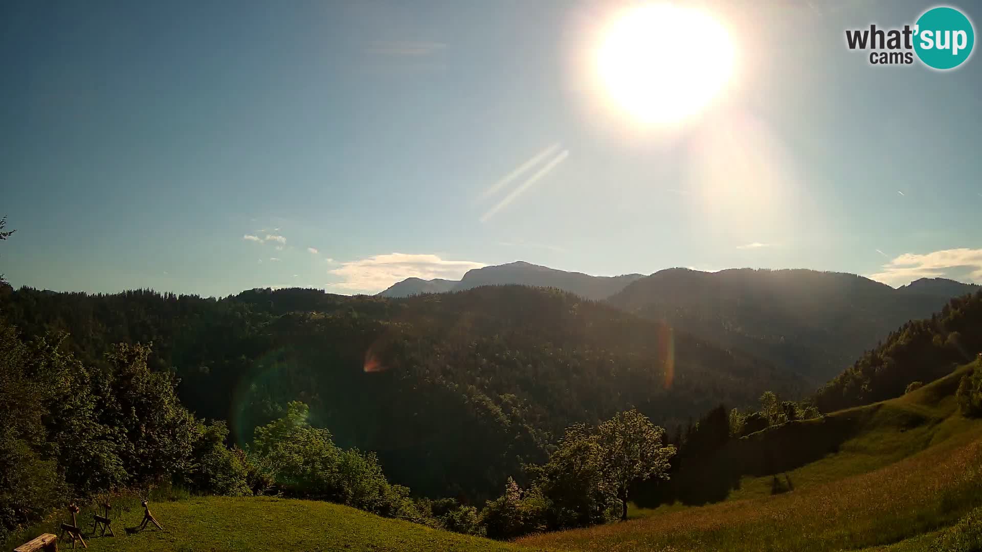Web kamera Brunarica Dražgoše – Pogled uživo na Ratitovec (1666 m)