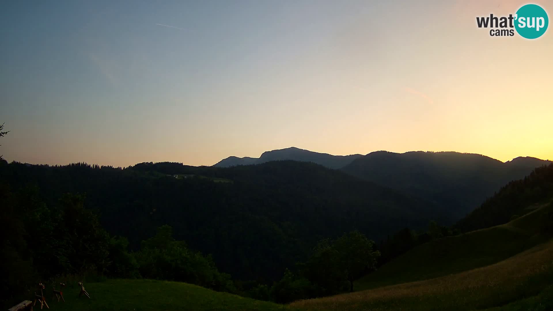 Webcam Brunarica Dražgoše – Live View of Ratitovec (1666 m)