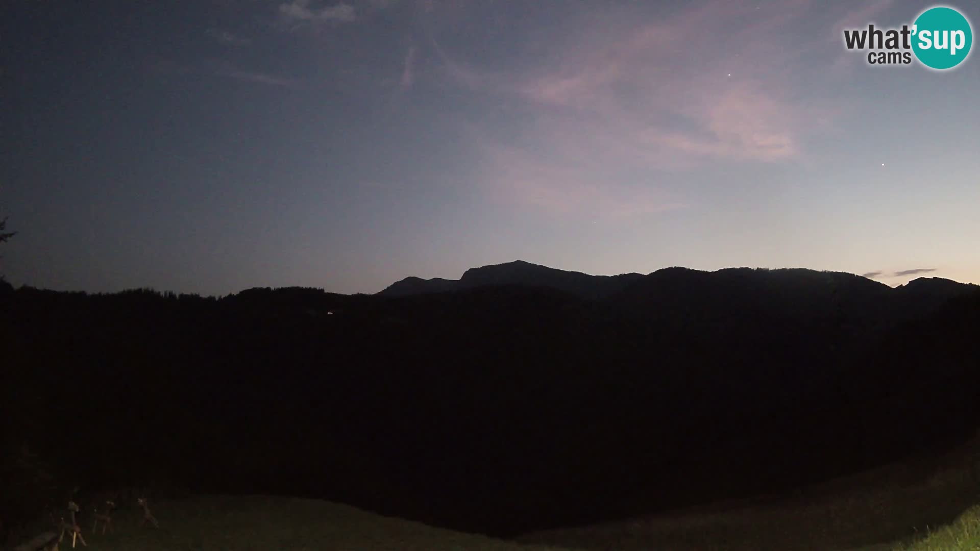 Webcam Brunarica Dražgoše – Liveblick auf Ratitovec (1666 m)
