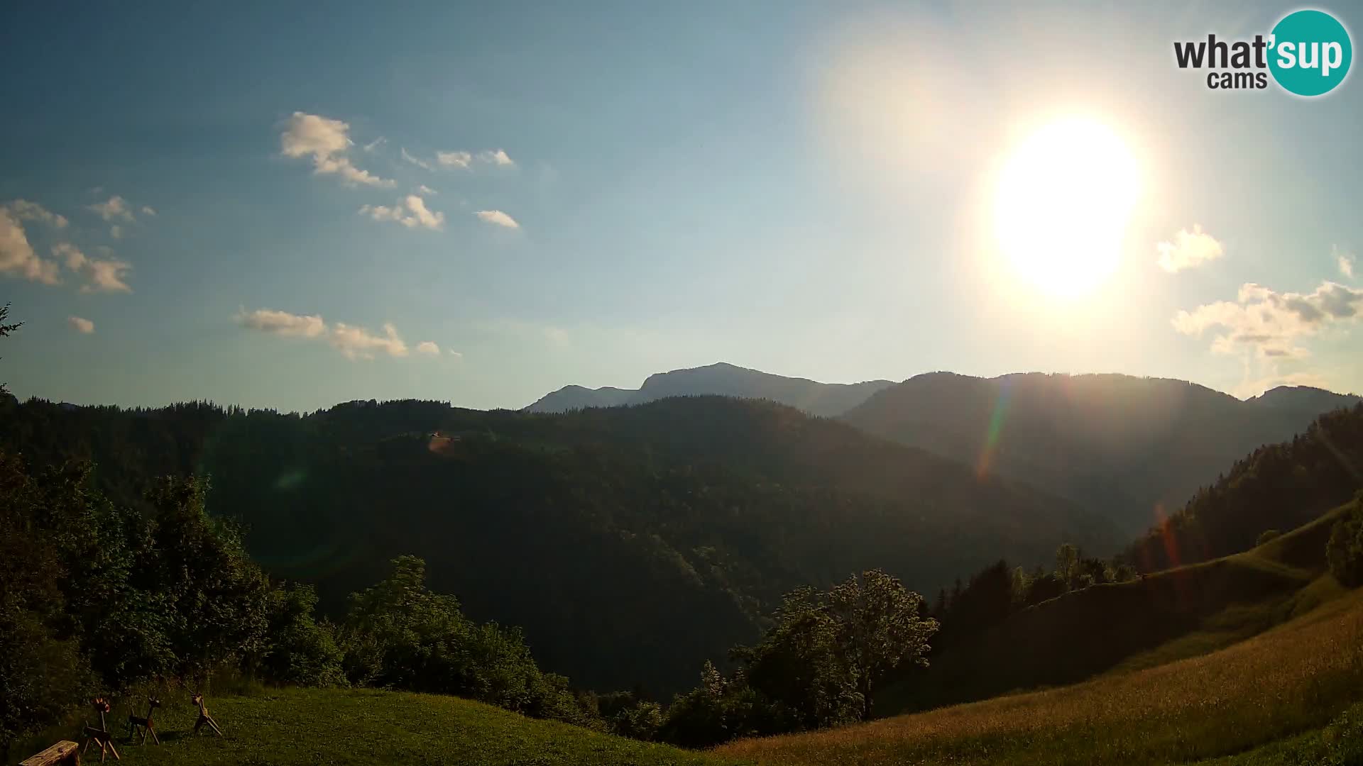 Webcam Brunarica Dražgoše – Liveblick auf Ratitovec (1666 m)