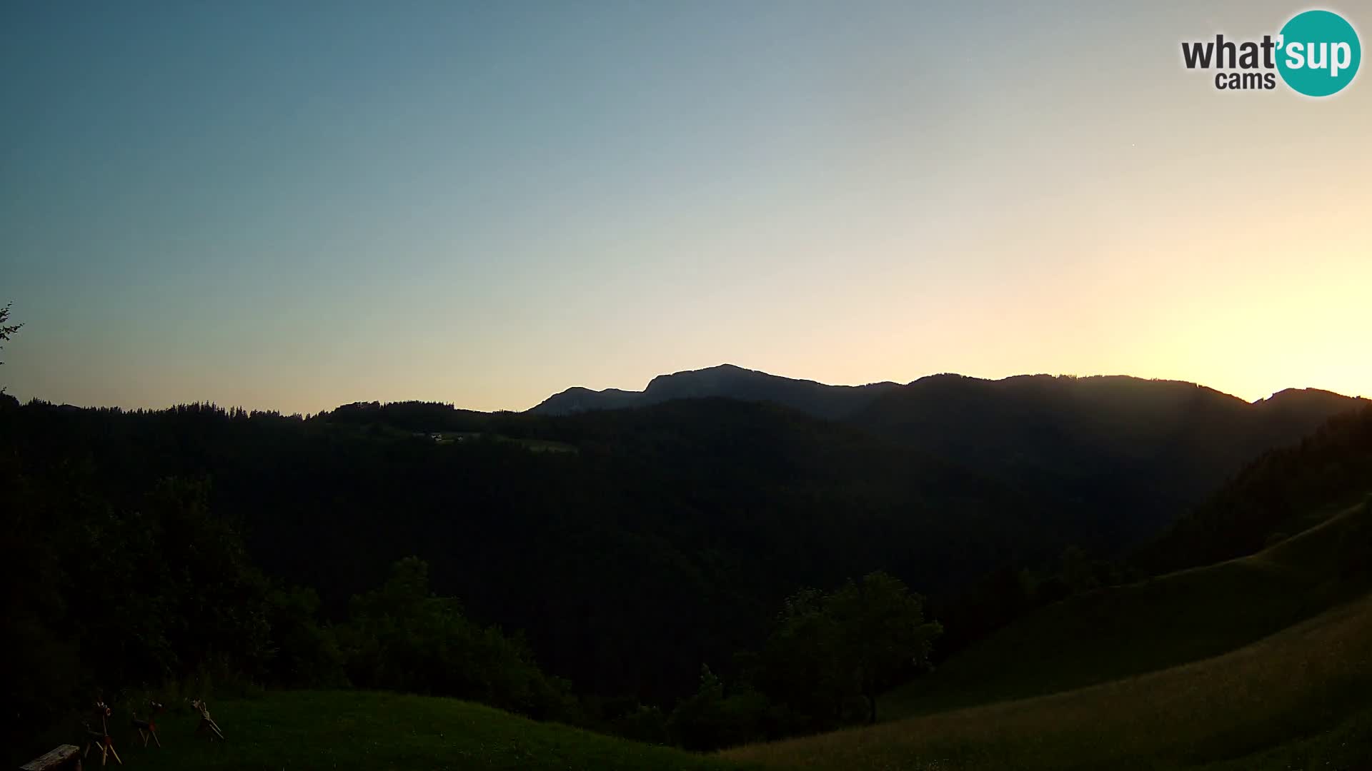 Webcam Brunarica Dražgoše – Vista live sul Ratitovec (1666 m)
