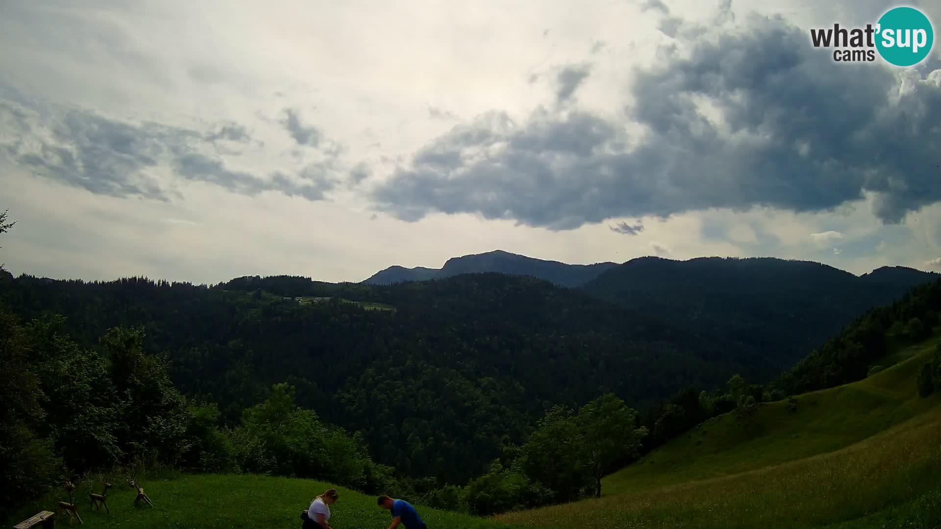 Spletna kamera Brunarica Dražgoše – Pogled v živo na Ratitovec (1666 m)