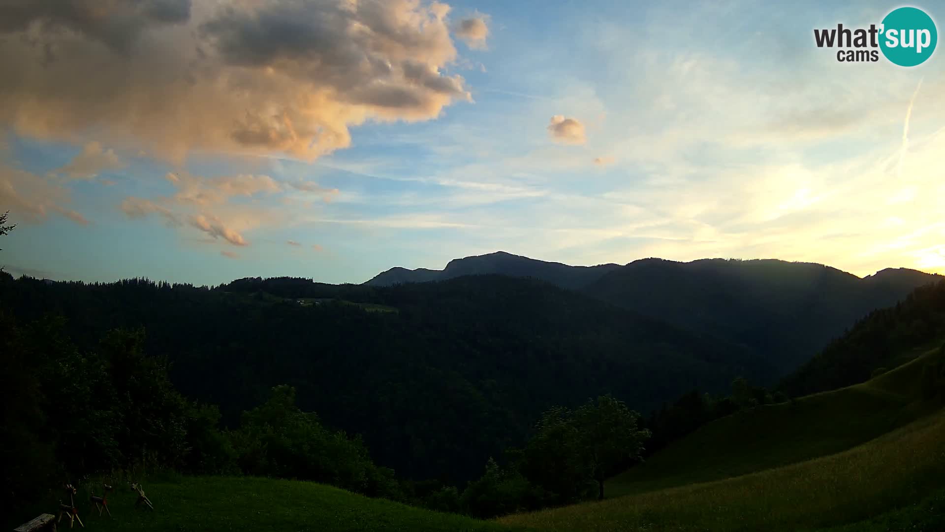 Webcam Brunarica Dražgoše – Live View of Ratitovec (1666 m)