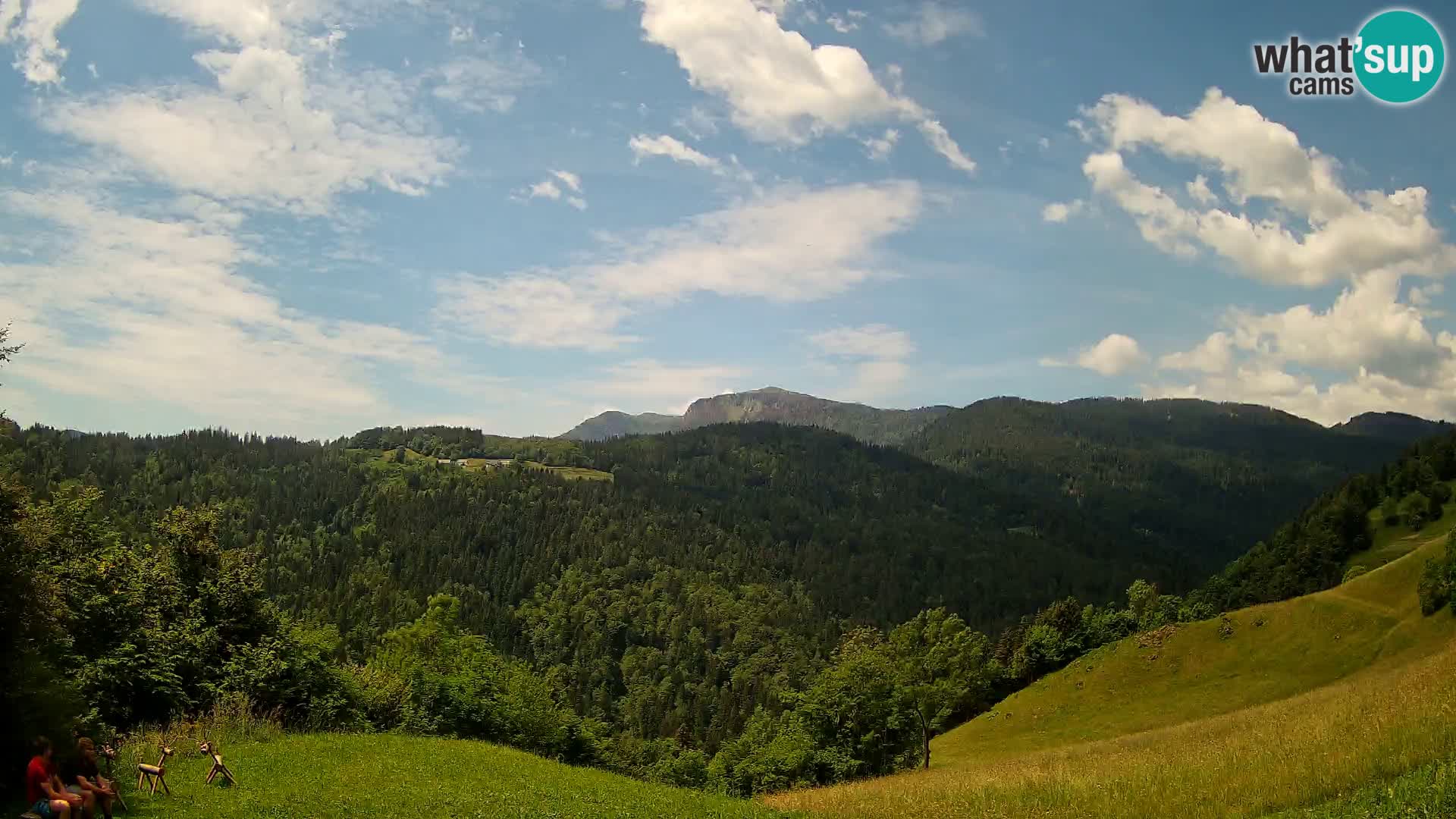 Webcam Brunarica Dražgoše – Liveblick auf Ratitovec (1666 m)