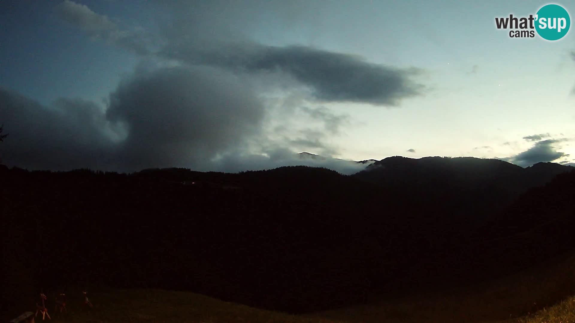 Webcam Brunarica Dražgoše – Live View of Ratitovec (1666 m)