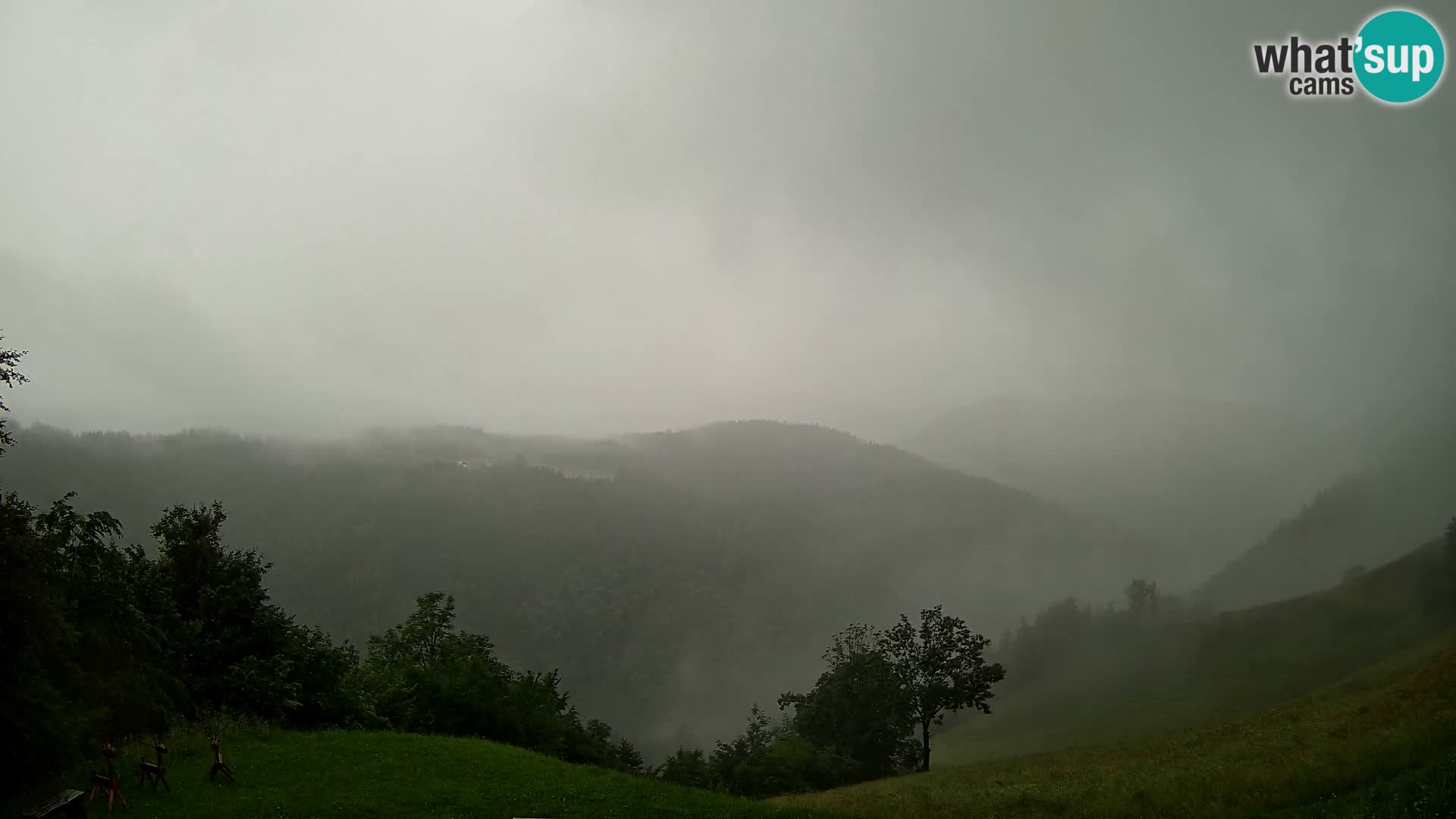 Webcam Brunarica Dražgoše – Liveblick auf Ratitovec (1666 m)